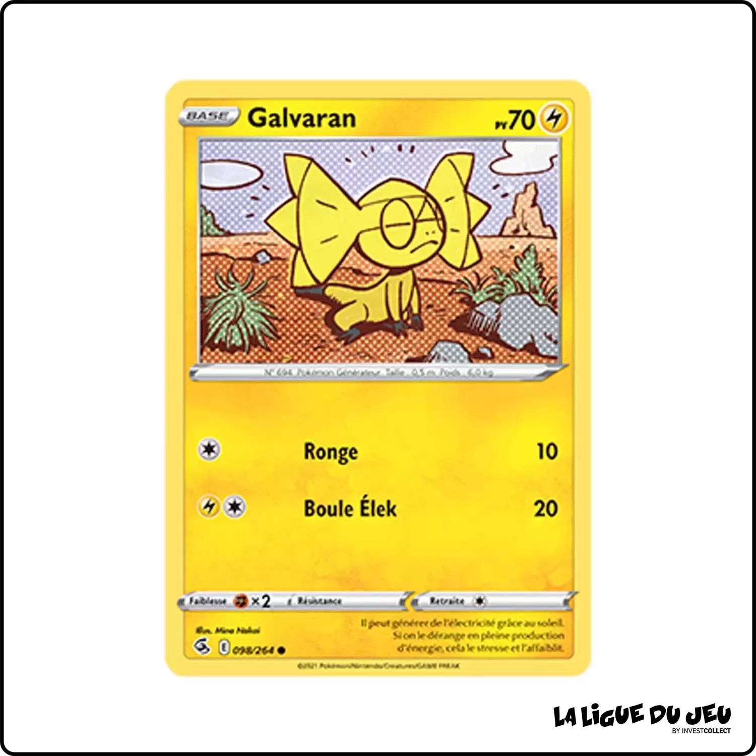 Commune - Pokemon - Poing de Fusion - Galvaran 98/264