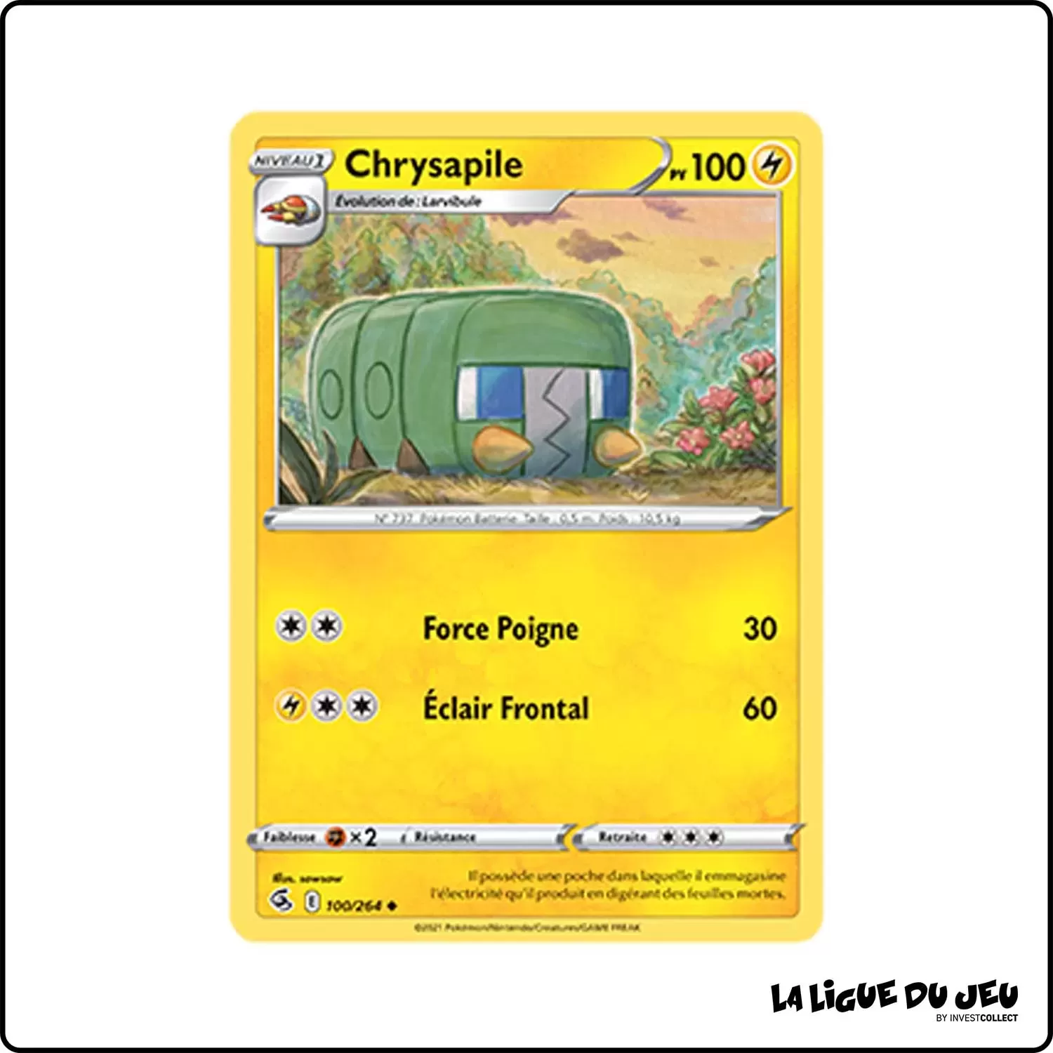 Peu commune - Pokemon - Poing de Fusion - Chrysapile 100/264