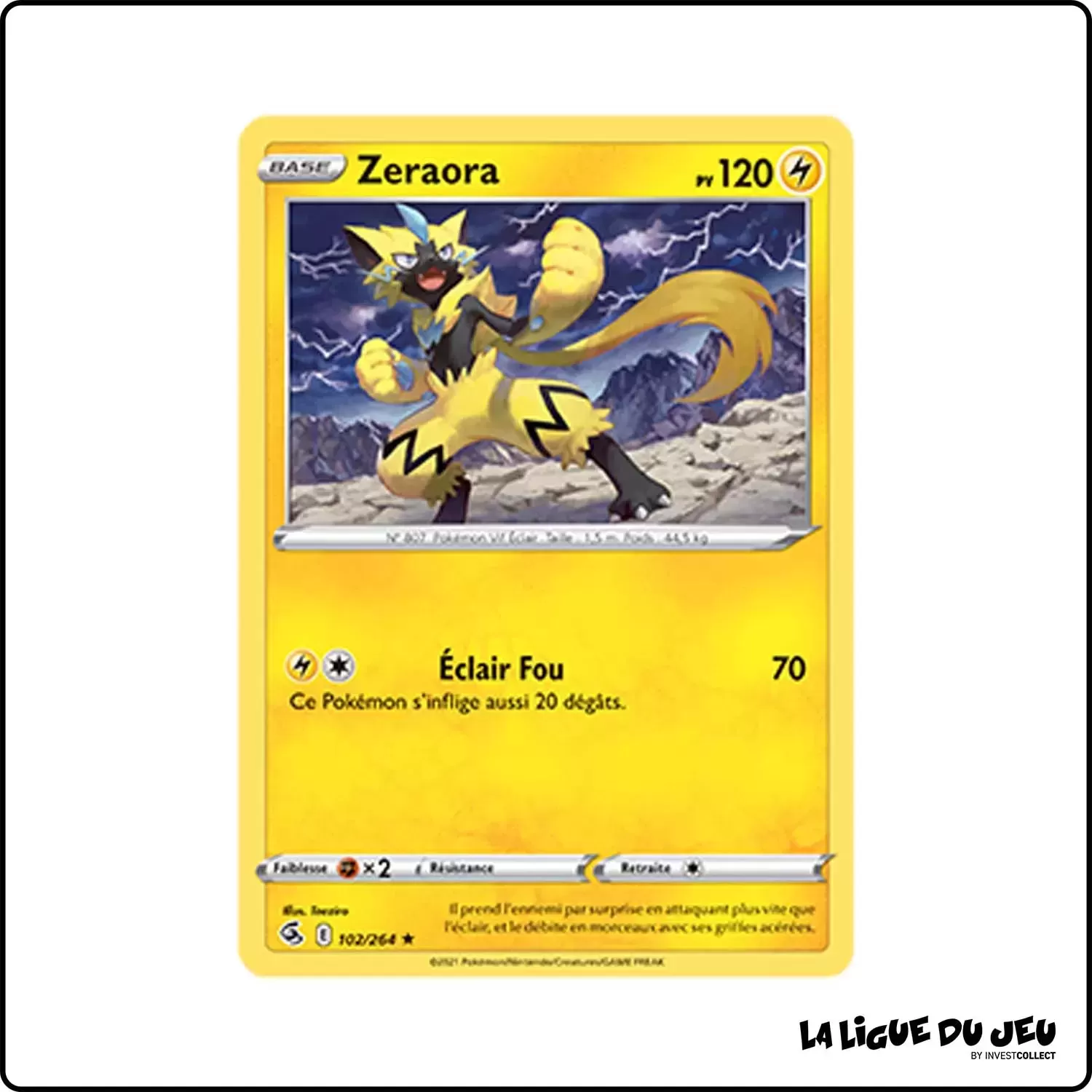 Rare - Pokemon - Poing de Fusion - Zeraora 102/264