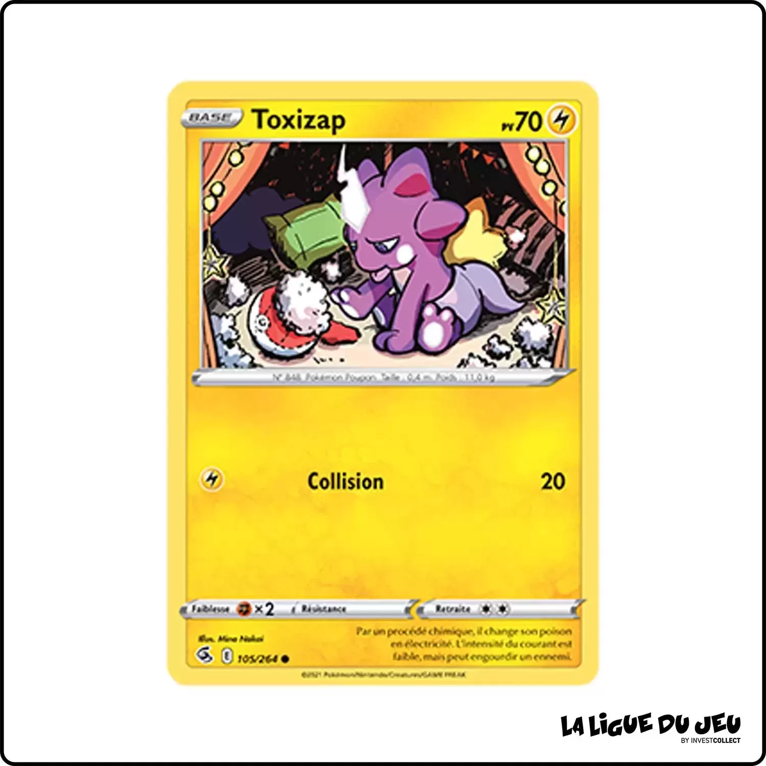 Commune - Pokemon - Poing de Fusion - Toxizap 105/264