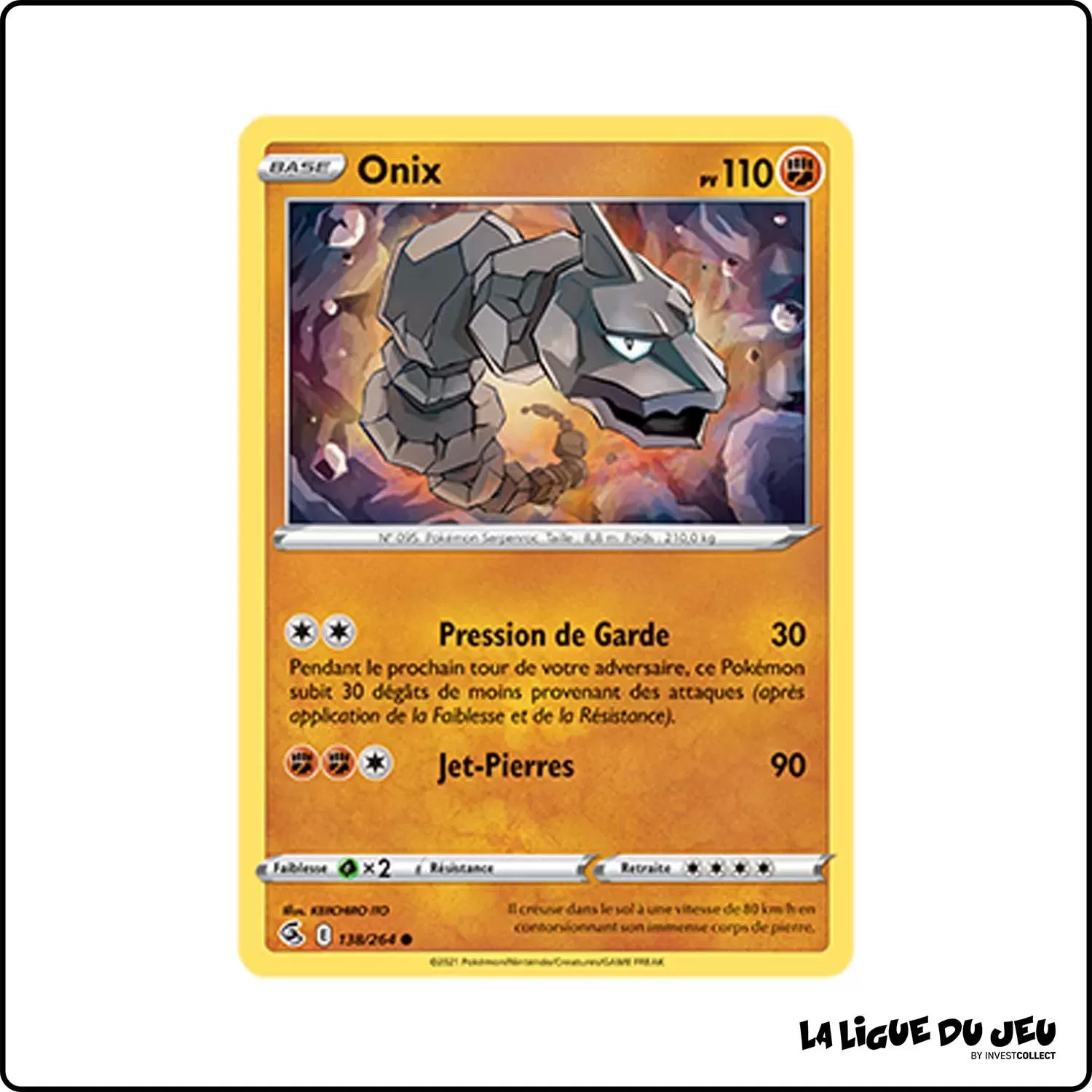 Commune - Pokemon - Poing de Fusion - Onix 138/264