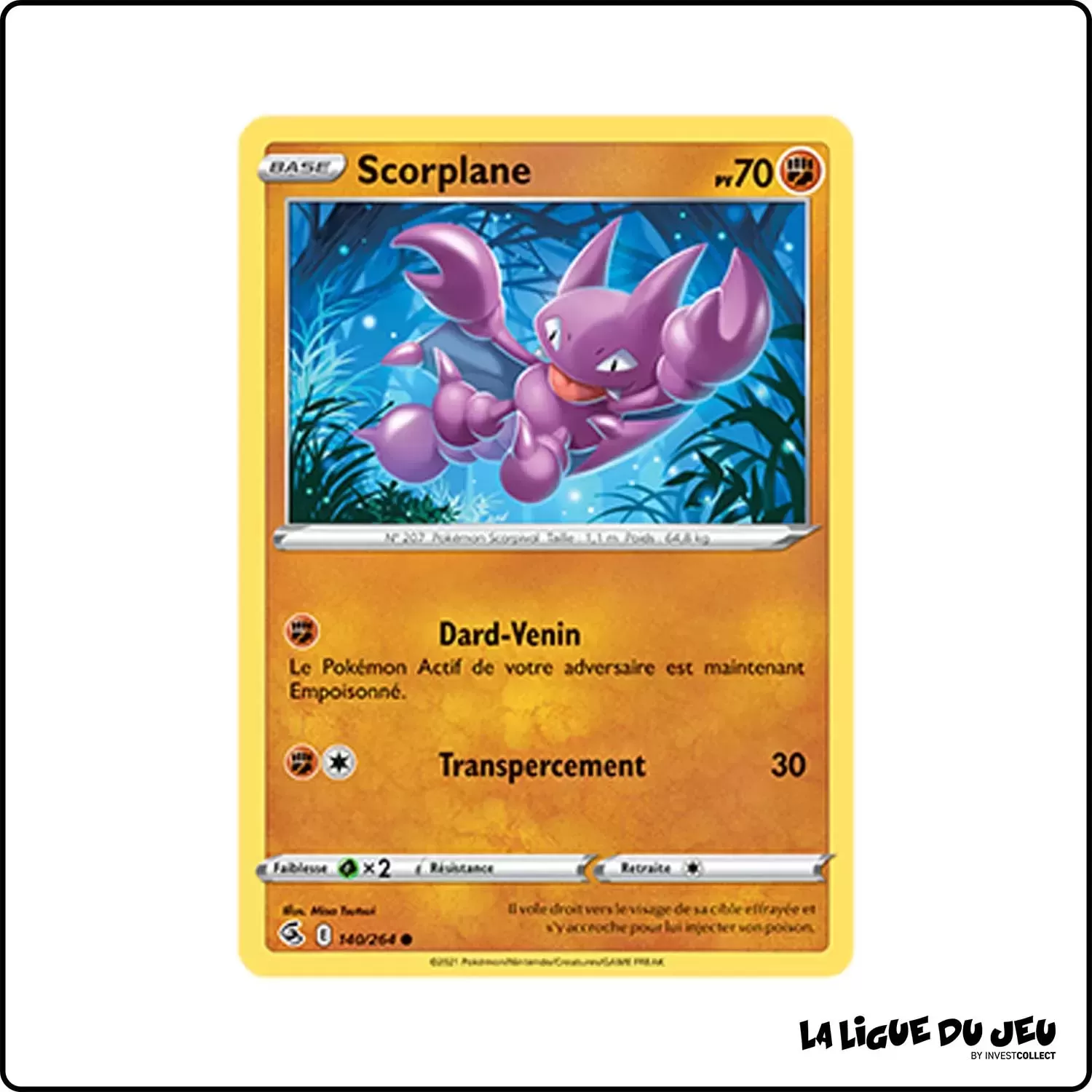 Commune - Pokemon - Poing de Fusion - Scorplane 140/264