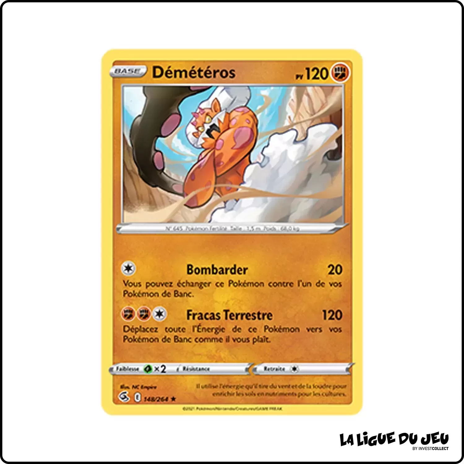 Holo - Pokemon - Poing de Fusion - Démétéros 148/264