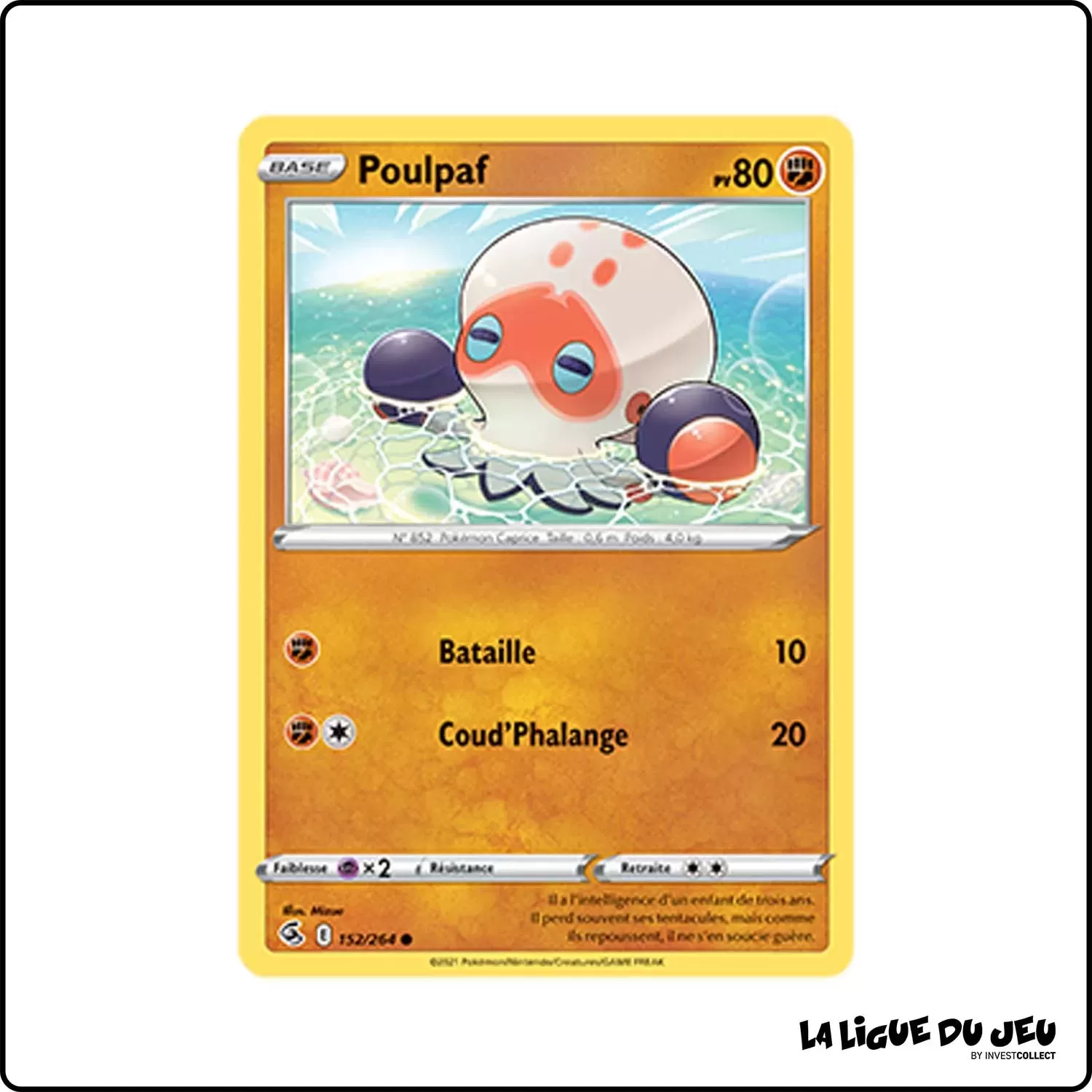 Commune - Pokemon - Poing de Fusion - Poulpaf 152/264