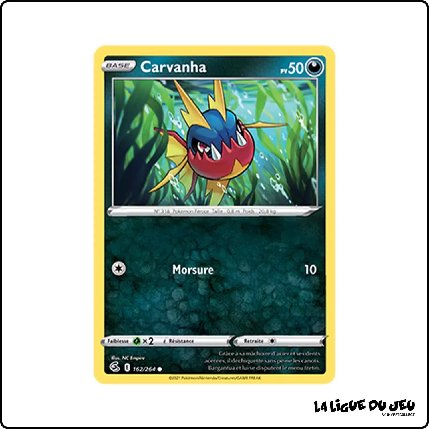 Commune - Pokemon - Poing de Fusion - Carvanha 162/264