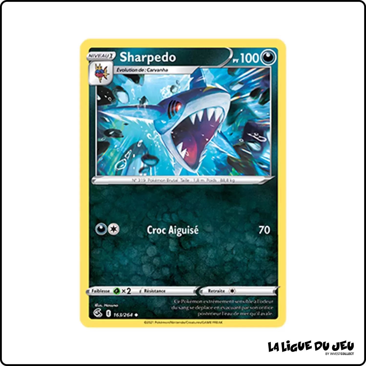 Peu commune - Pokemon - Poing de Fusion - Sharpedo 163/264