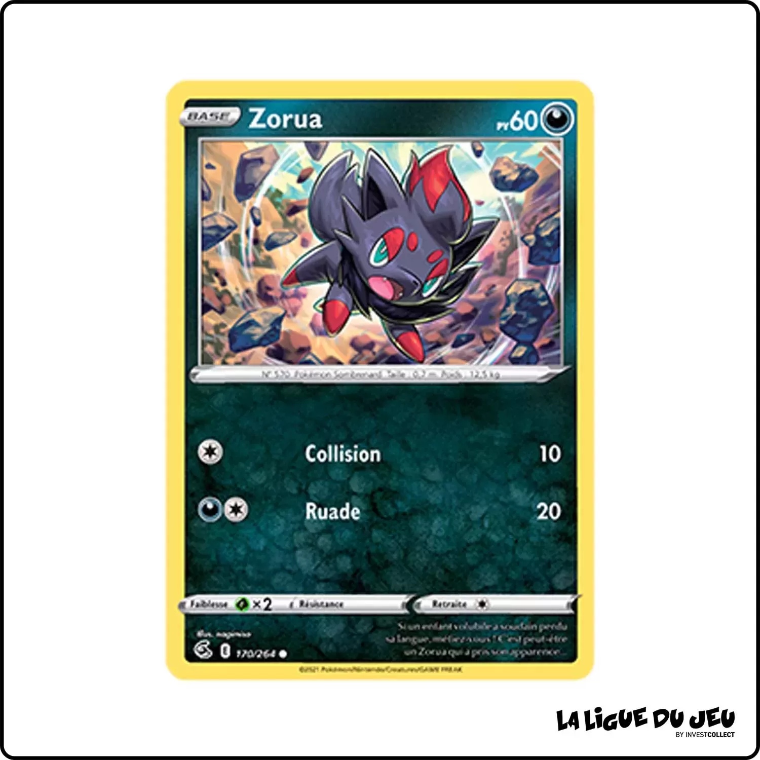 Commune - Pokemon - Poing de Fusion - Zorua 170/264