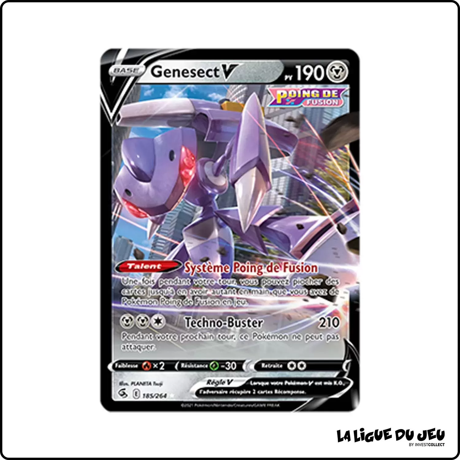 Ultra - Pokemon - Poing de Fusion - Genesect-V 185/264