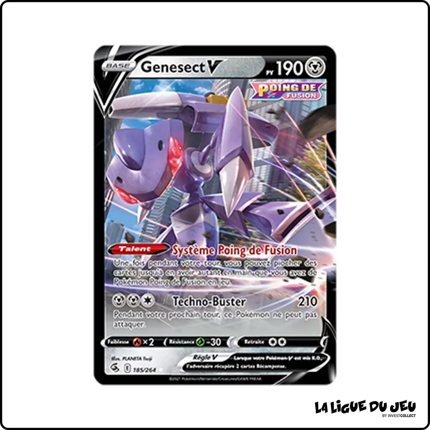 Ultra - Pokemon - Poing de Fusion - Genesect-V 185/264