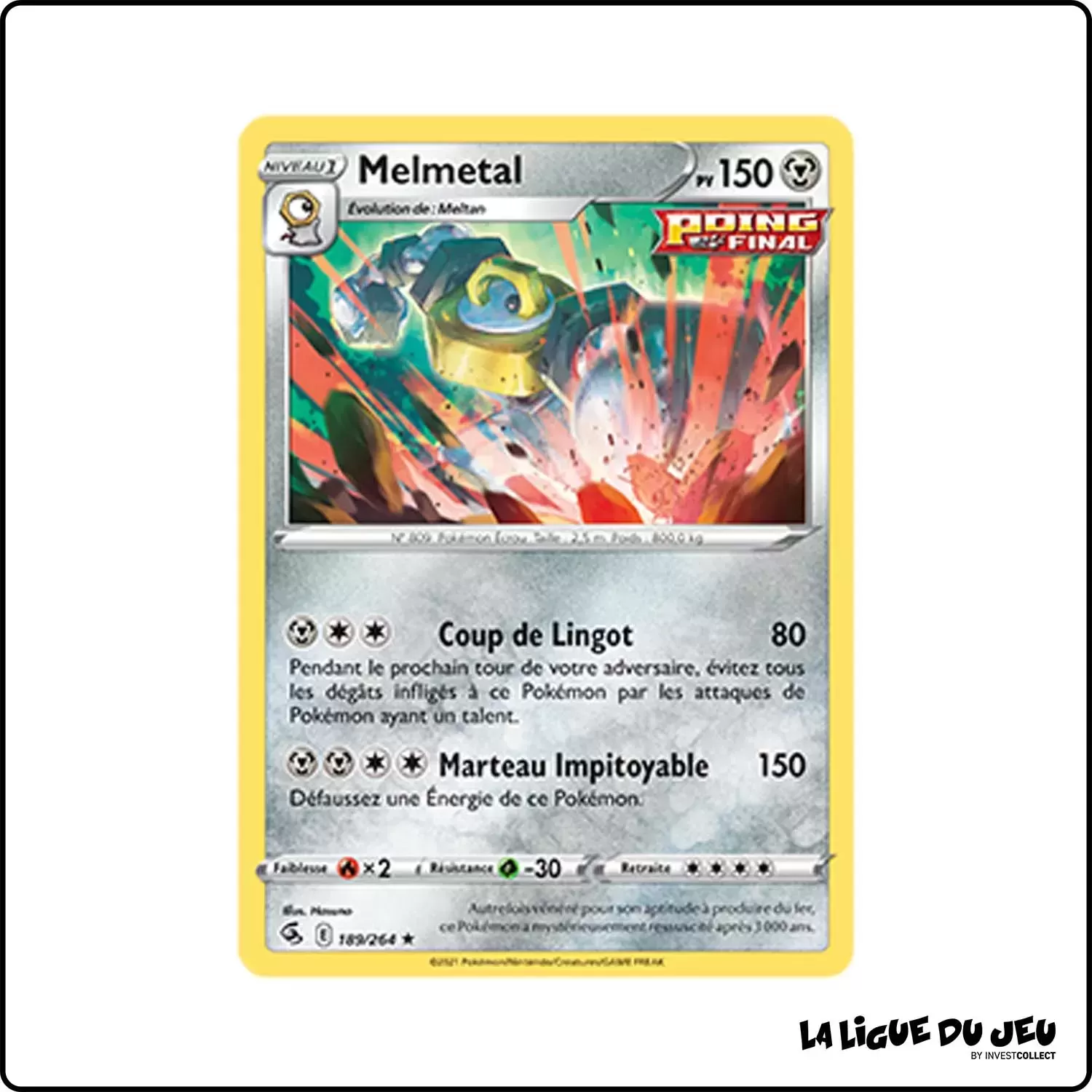 Holo - Pokemon - Poing de Fusion - Melmetal 189/264