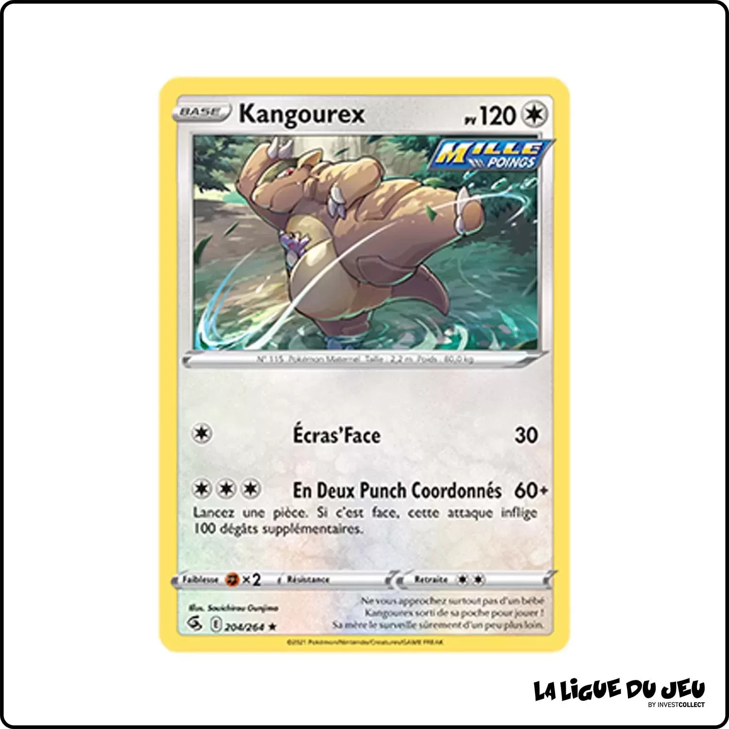 Rare - Pokemon - Poing de Fusion - Kangourex 204/264