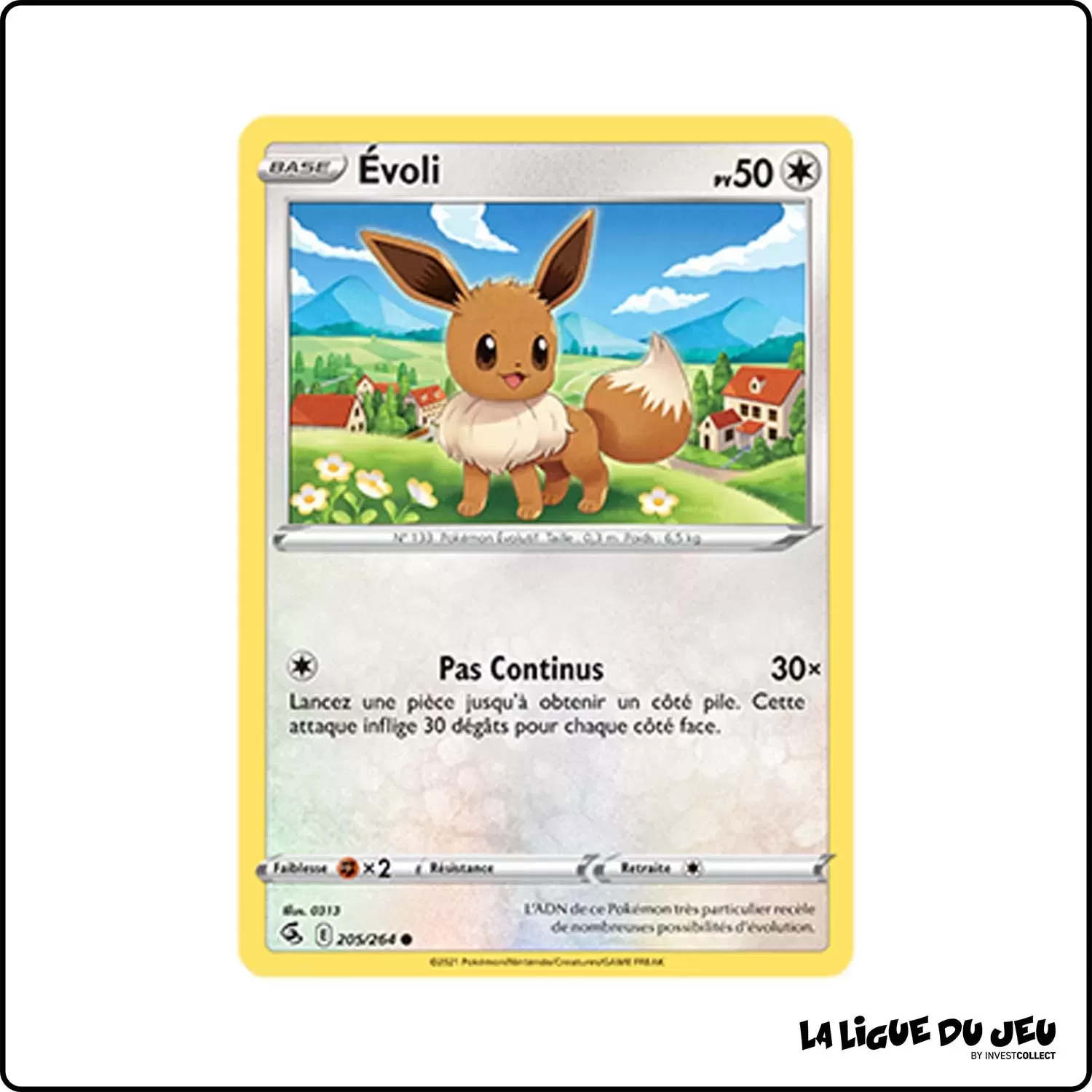 Commune - Pokemon - Poing de Fusion - Évoli 205/264