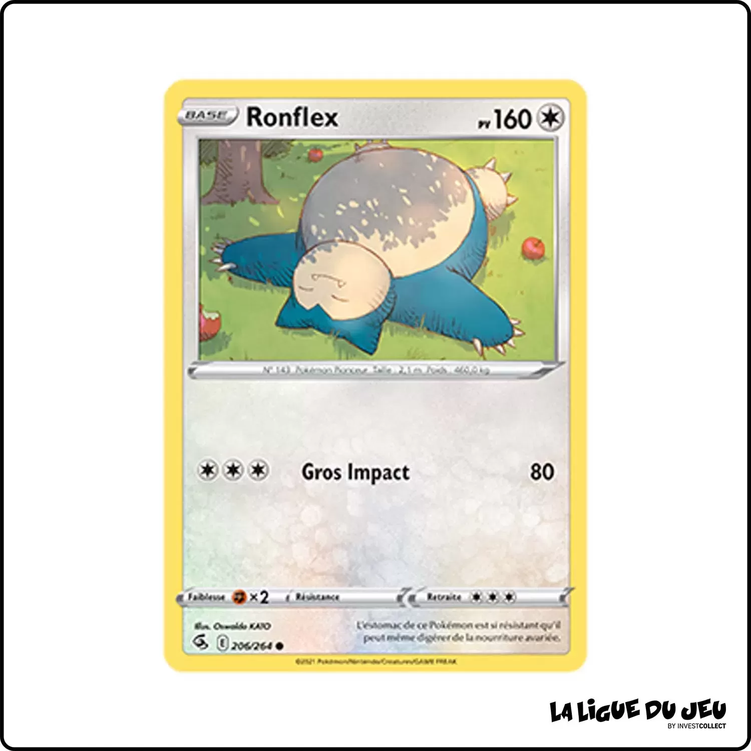 Commune - Pokemon - Poing de Fusion - Ronflex 206/264