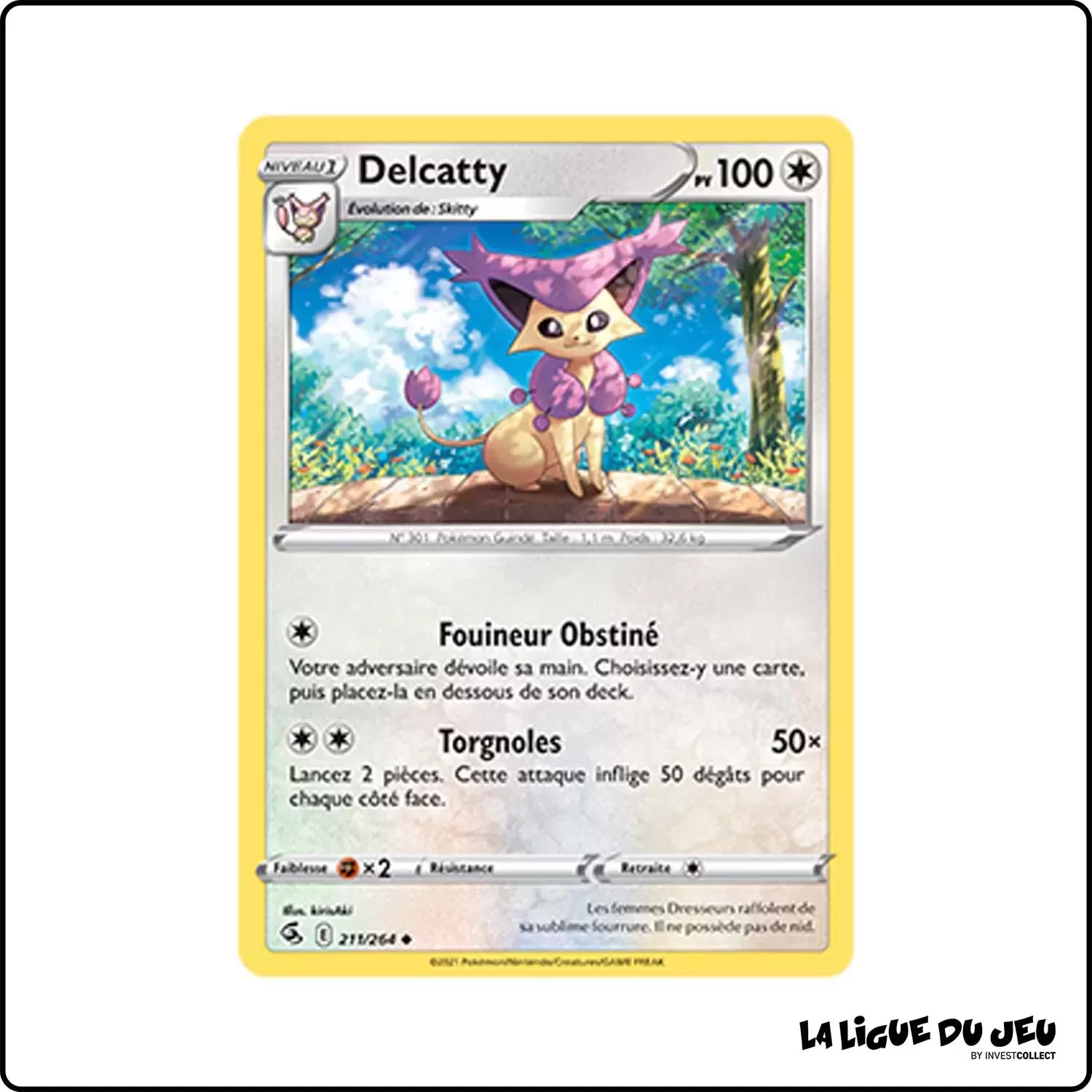 Peu commune - Pokemon - Poing de Fusion - Delcatty 211/264