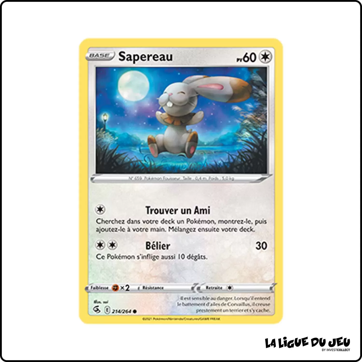 Commune - Pokemon - Poing de Fusion - Sapereau 214/264