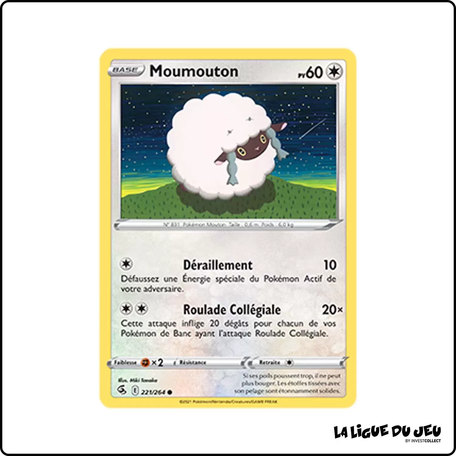 Commune - Pokemon - Poing de Fusion - Moumouton 221/264