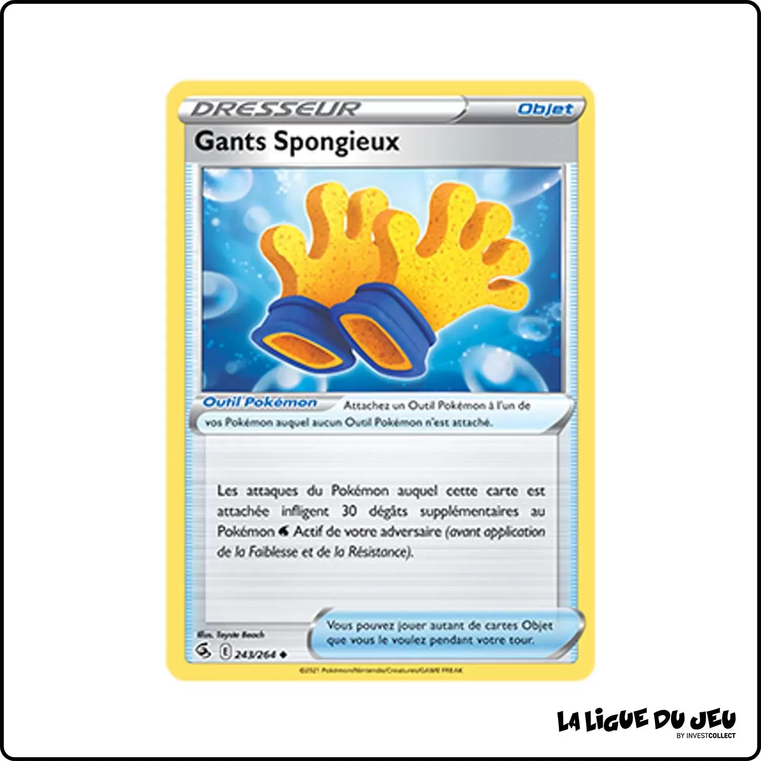 Peu commune - Pokemon - Poing de Fusion - Gants Spongieux 243/264