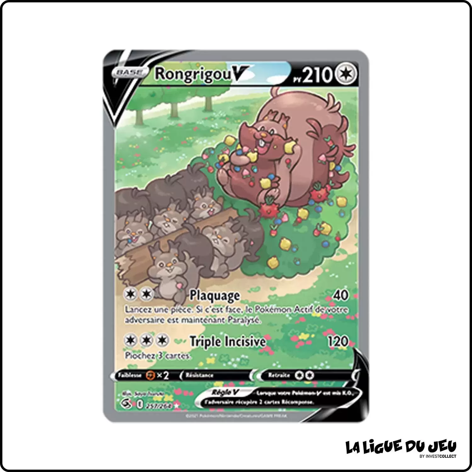 Ultra - Pokemon - Poing de Fusion - Rongrigou-V 257/264