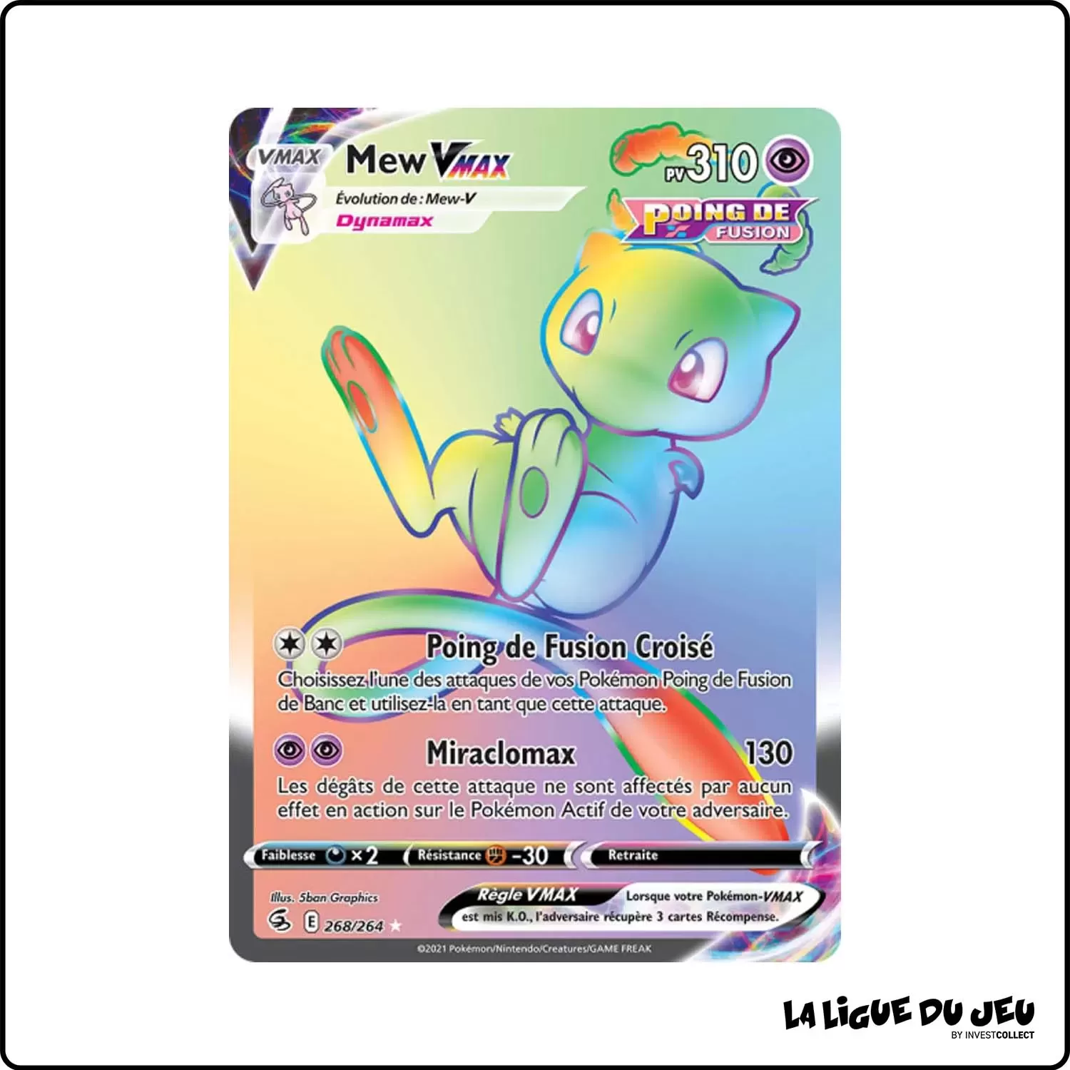 Secrete - Pokemon - Poing de Fusion - Mew-VMAX 268/264