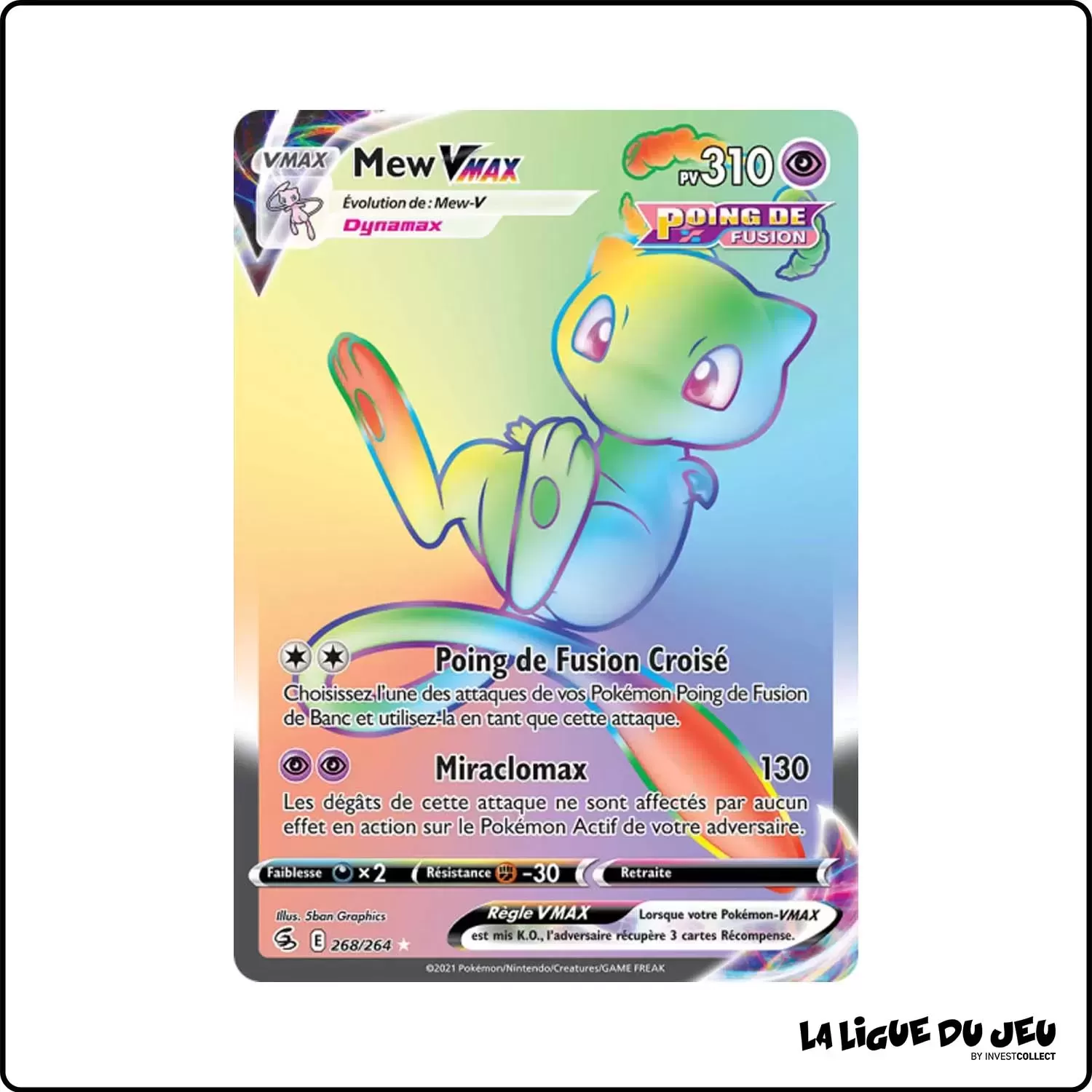 Secrete - Pokemon - Poing de Fusion - Mew-VMAX 268/264