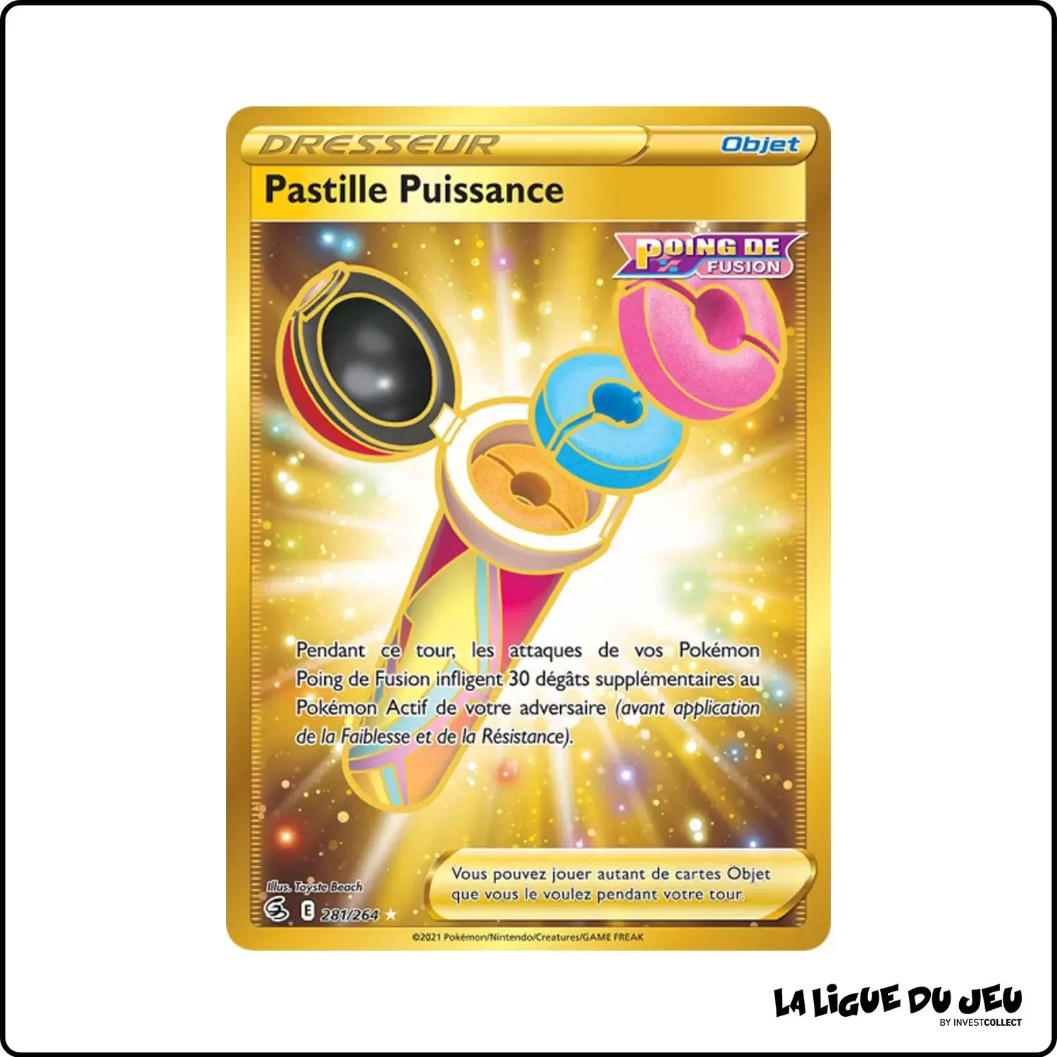 Secrete - Pokemon - Poing de Fusion - Pastille Puissance 281/264