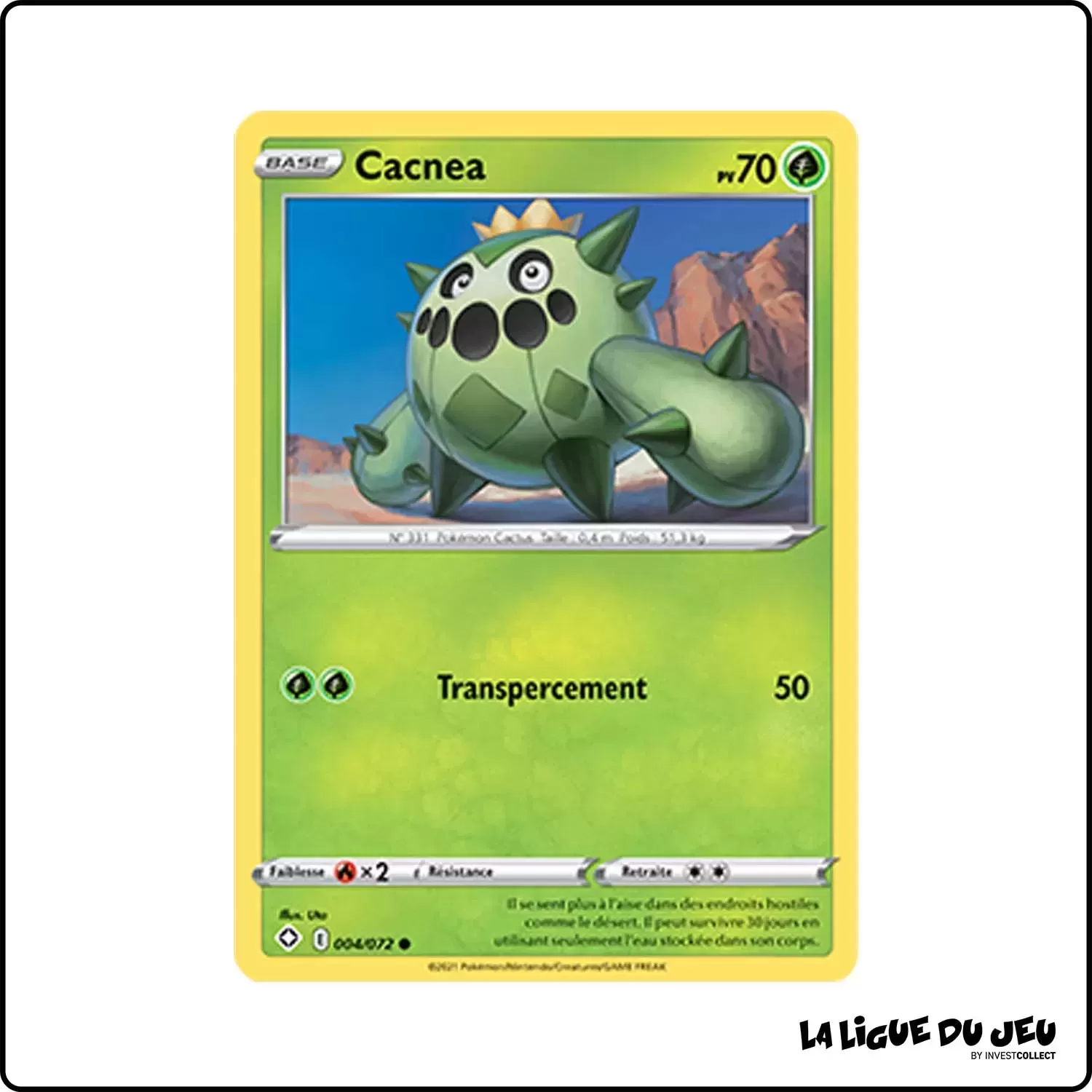 Commune - Pokemon - Destinées Radieuses - Cacnea 4/72