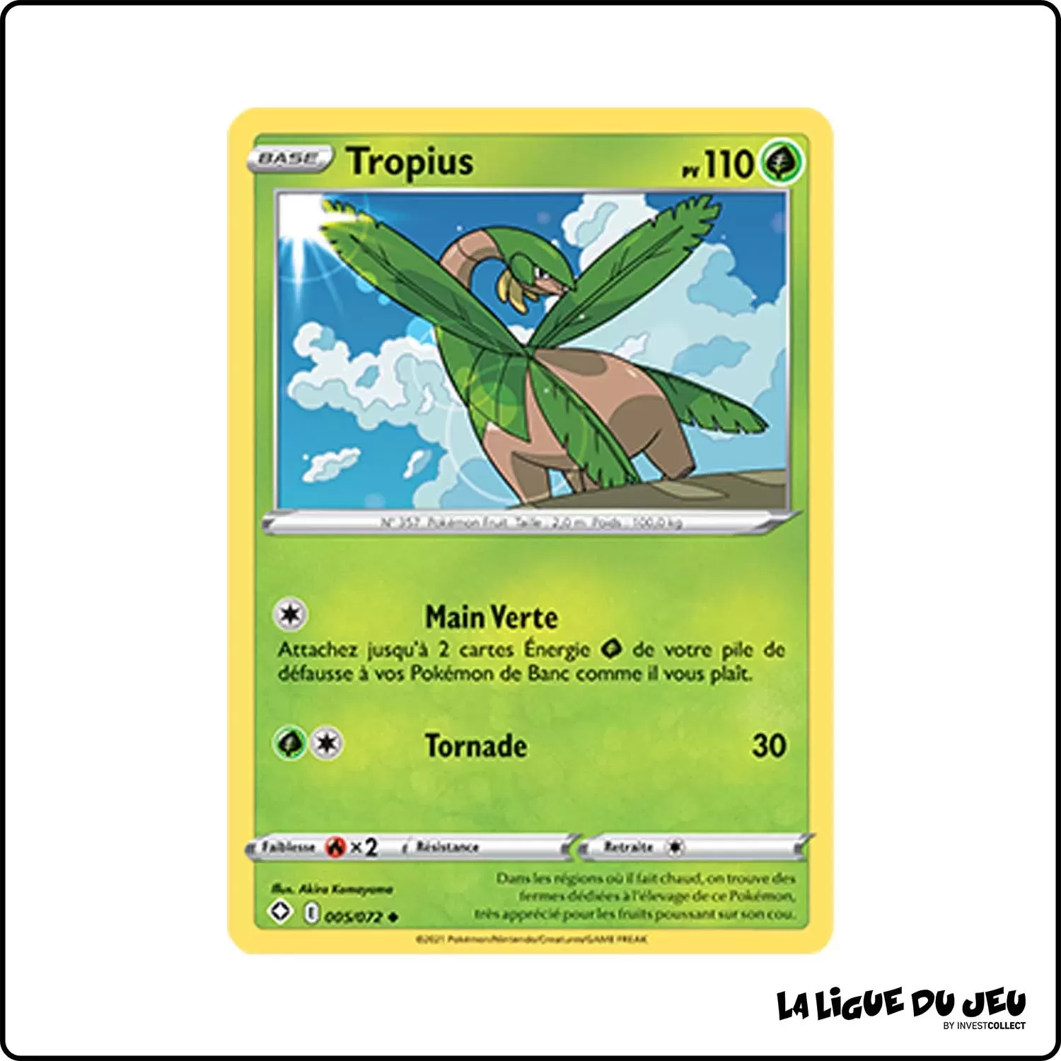 Peu commune - Pokemon - Destinées Radieuses - Tropius 5/72