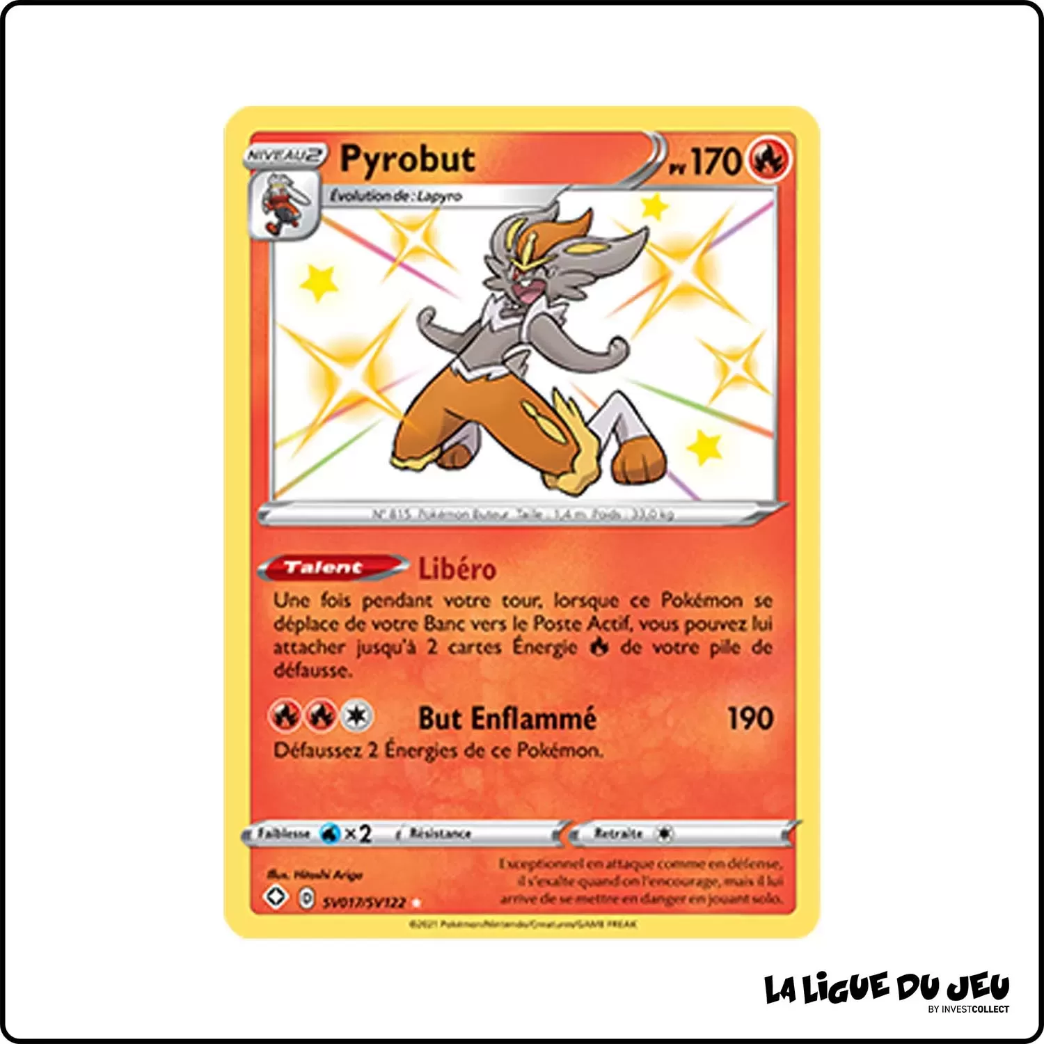 Ultra - Pokemon - Destinées Radieuses - Pyrobut SV17/SV122