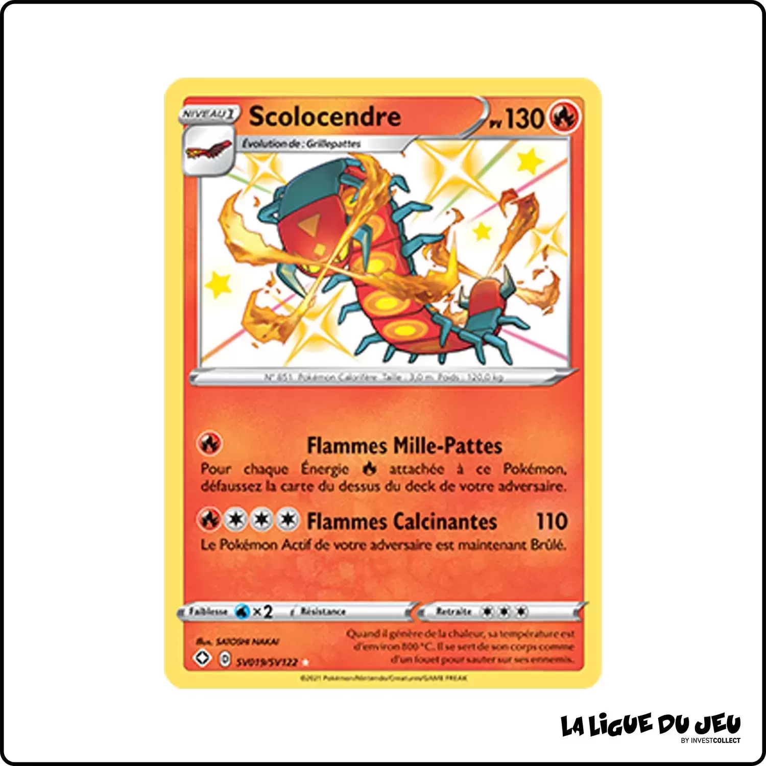 Ultra - Pokemon - Destinées Radieuses - Scolocendre SV19/SV122