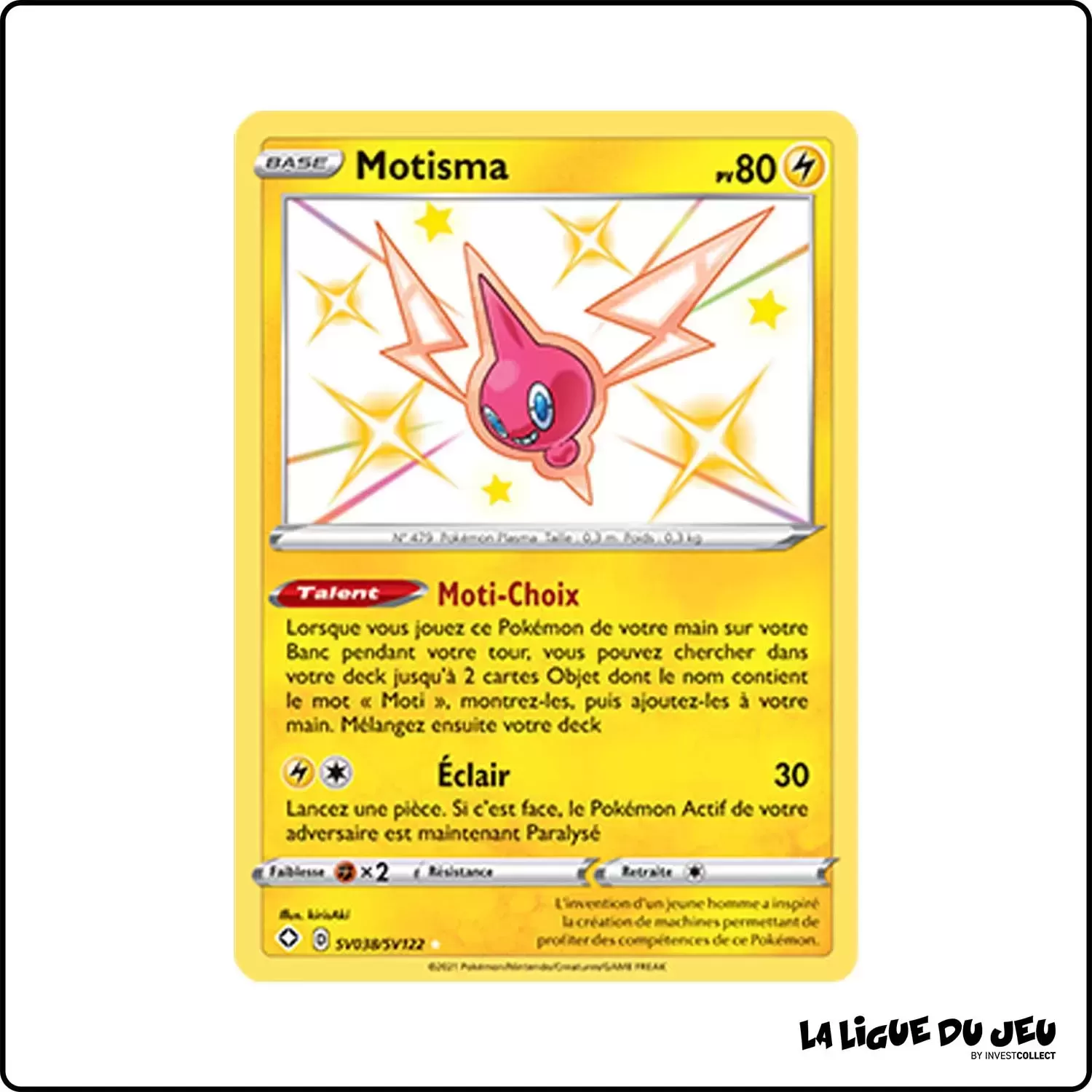 Ultra - Pokemon - Destinées Radieuses - Motisma SV38/SV122