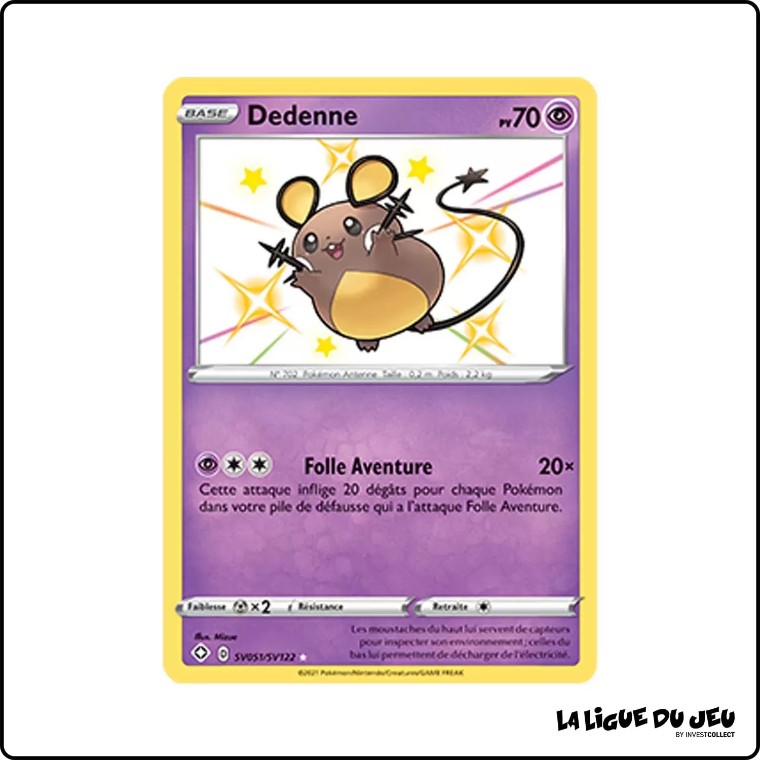 Ultra - Pokemon - Destinées Radieuses - Dedenne SV51/SV122