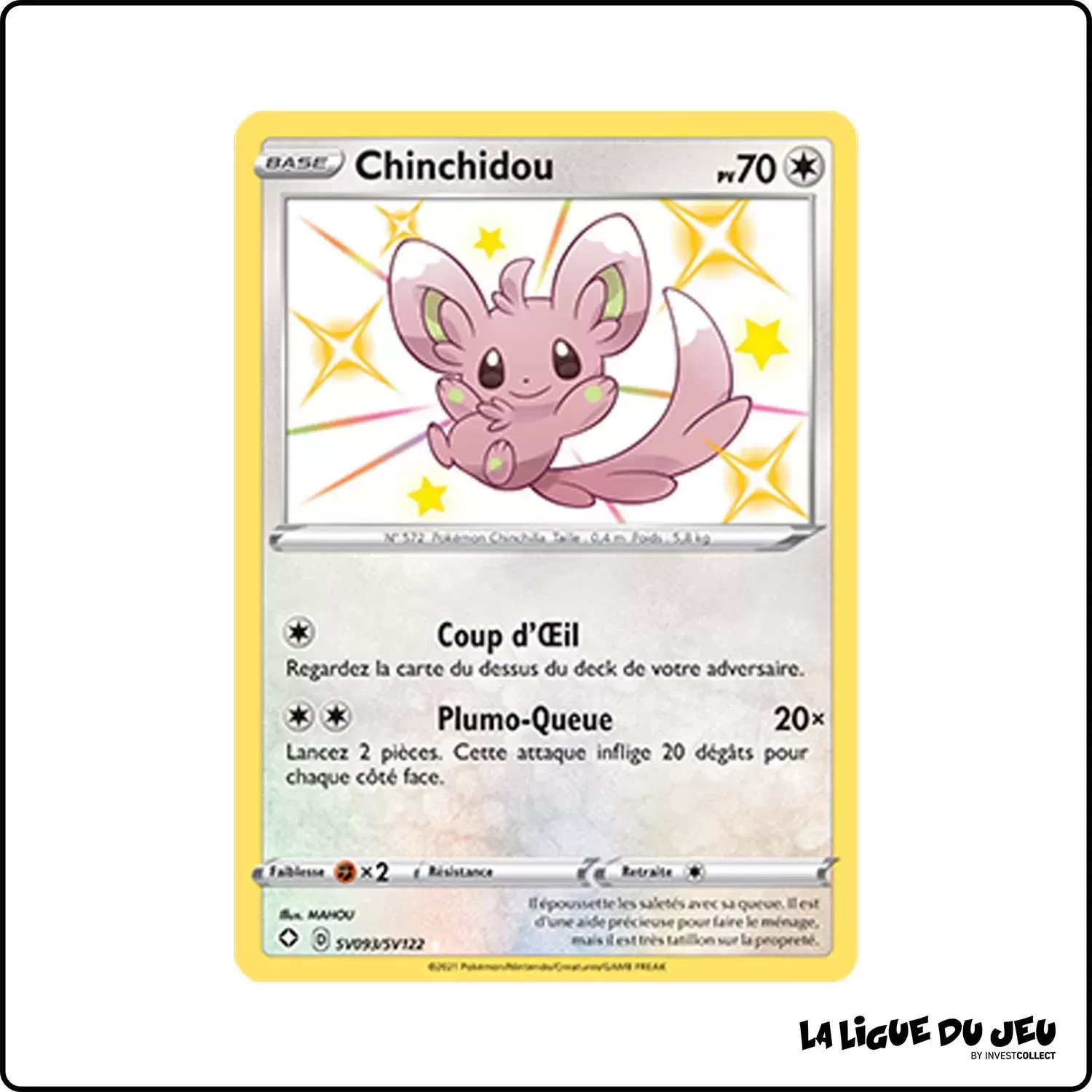 Ultra - Pokemon - Destinées Radieuses - Chinchidou SV93/SV122