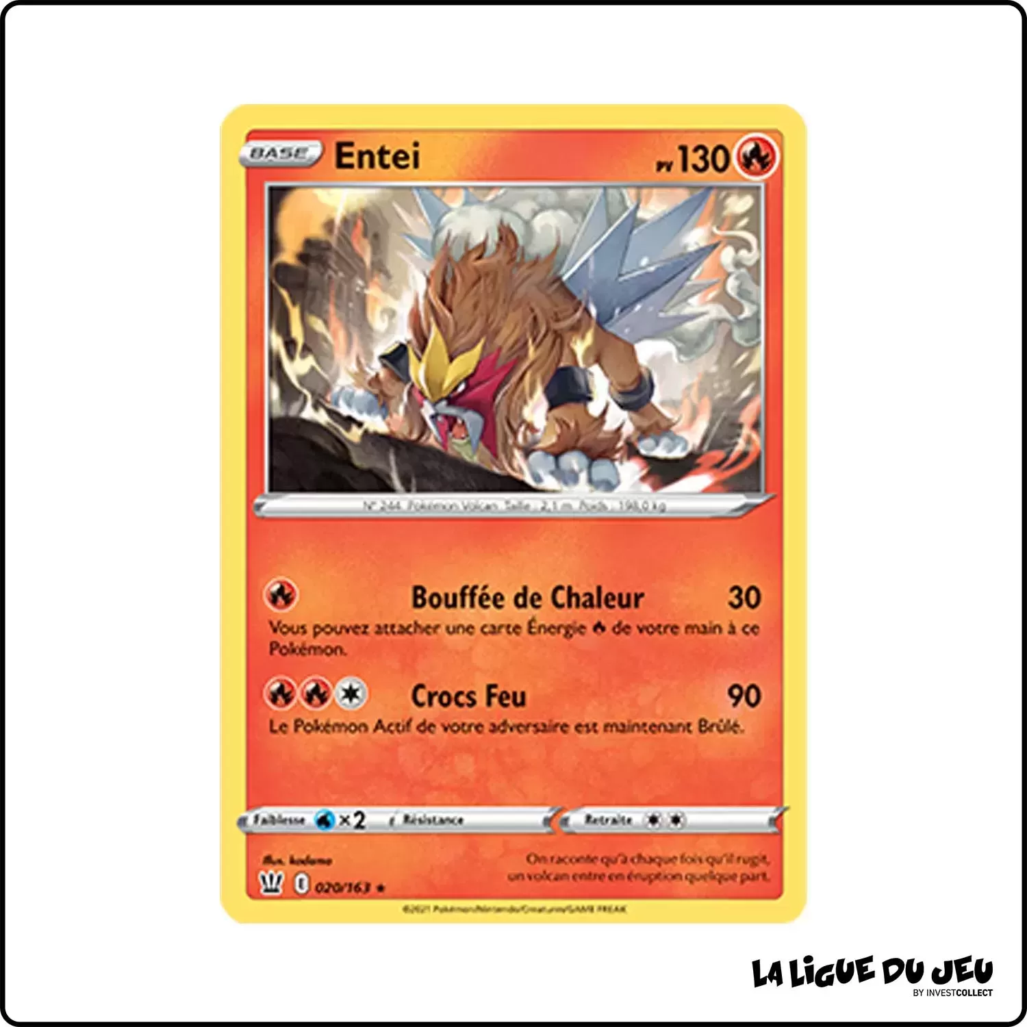 Rare - Pokemon - Styles de Combat - Entei 20/163