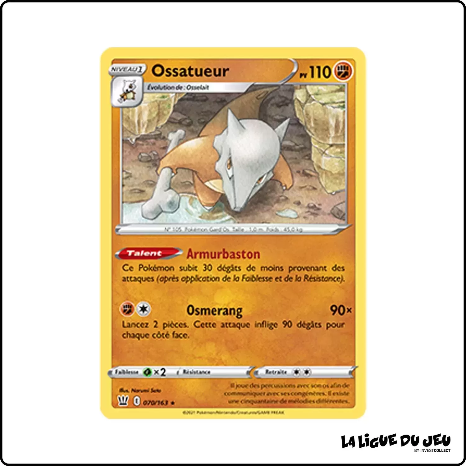 Rare - Pokemon - Styles de Combat - Ossatueur 70/163