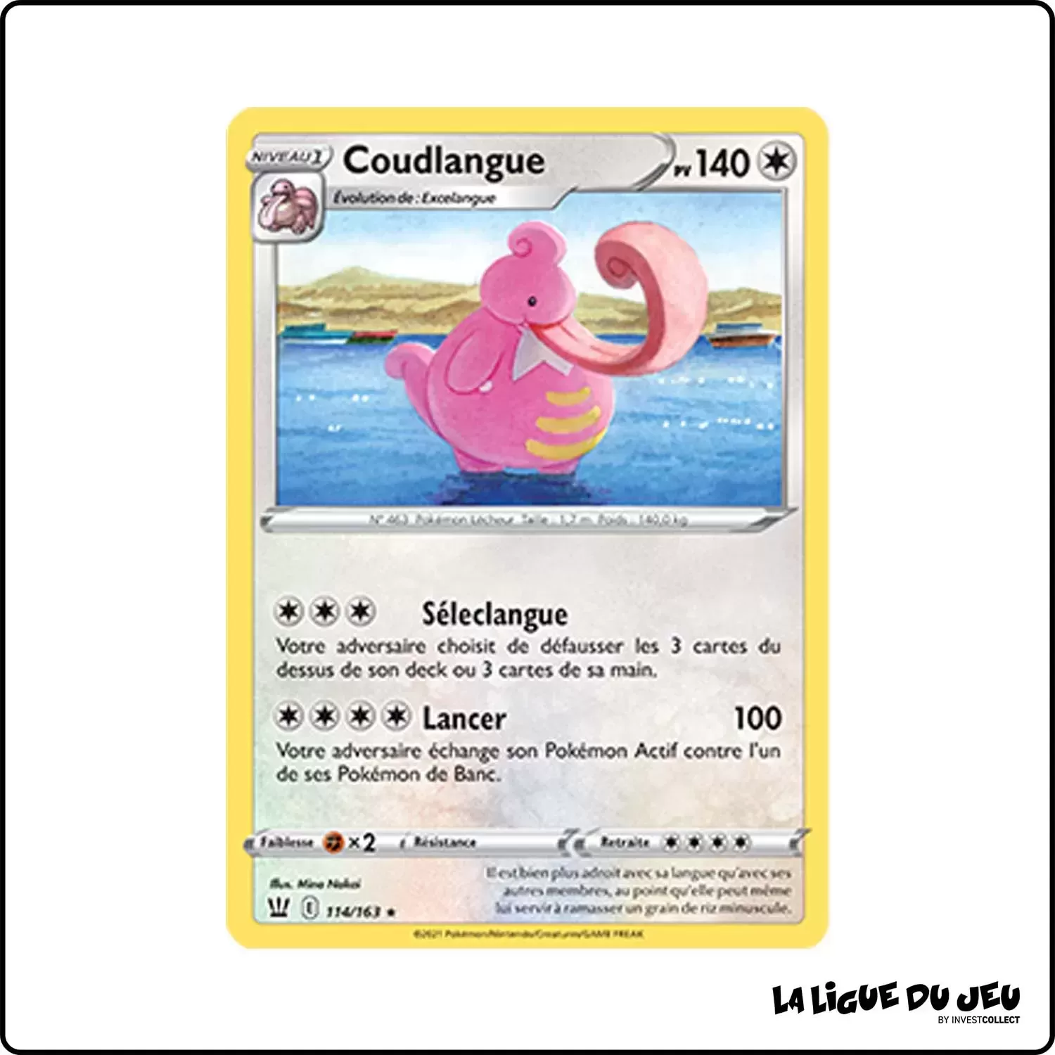 Rare - Pokemon - Styles de Combat - Coudlangue 114/163