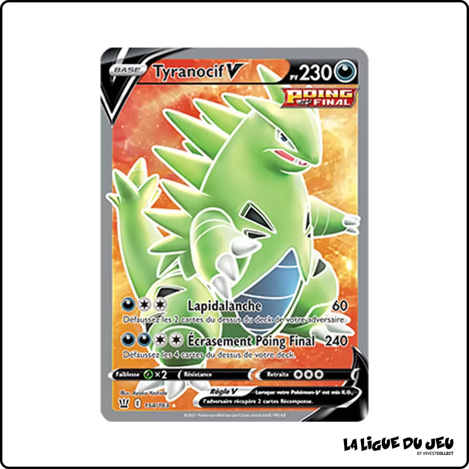 Ultra - Pokemon - Styles de Combat - Tyranocif-V 154/163