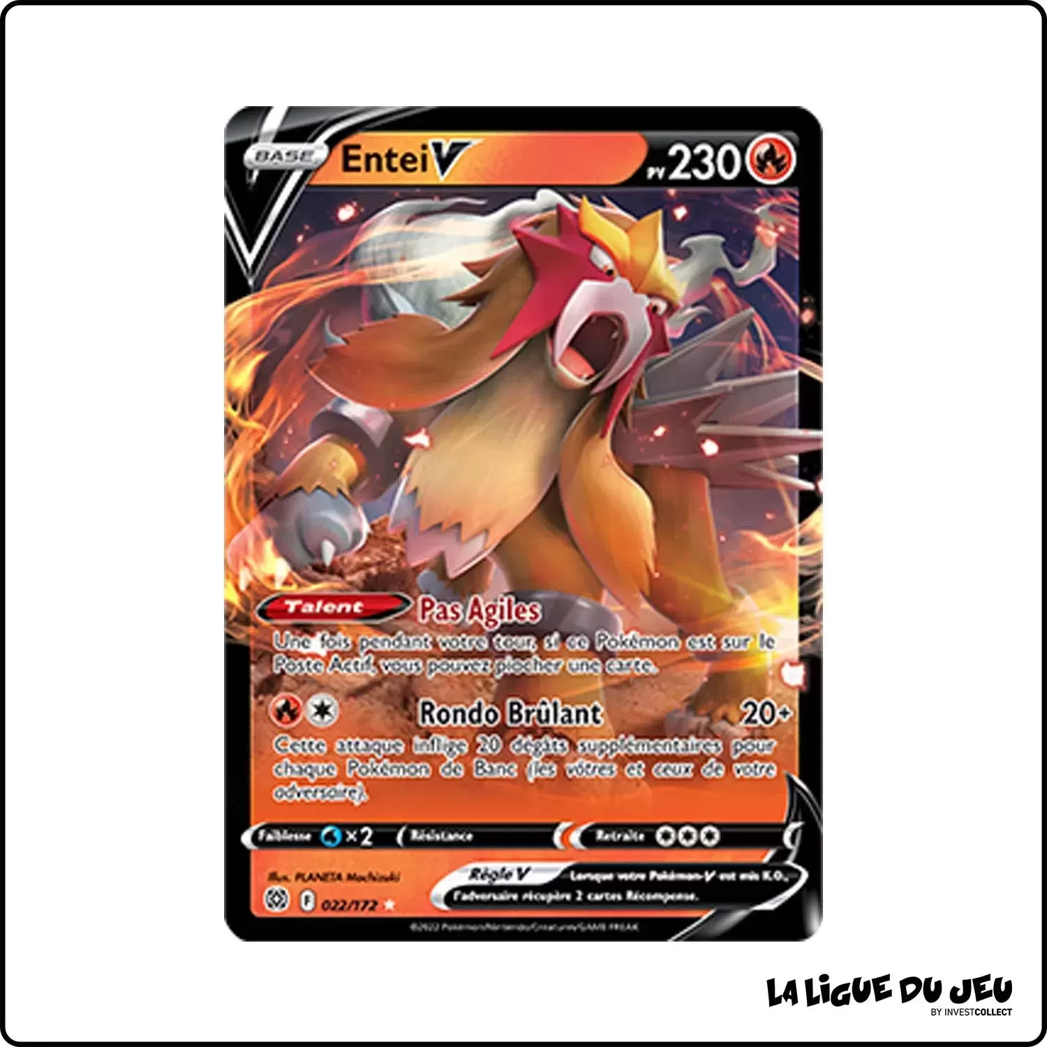 Ultra - Pokemon - Stars Étincelantes - Entei-V 22/172