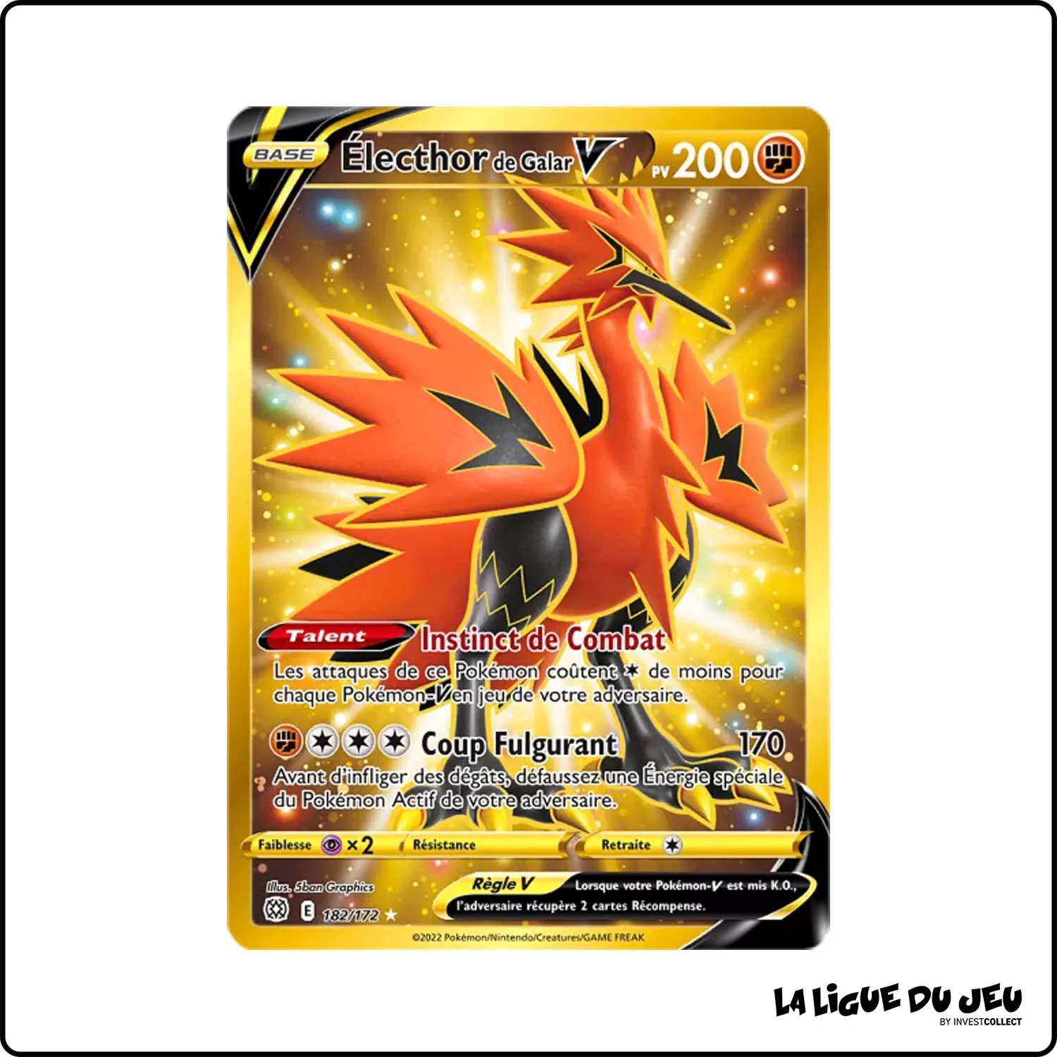 Secrete - Pokemon - Stars Étincelantes - Électhor de Galar-V 182/172