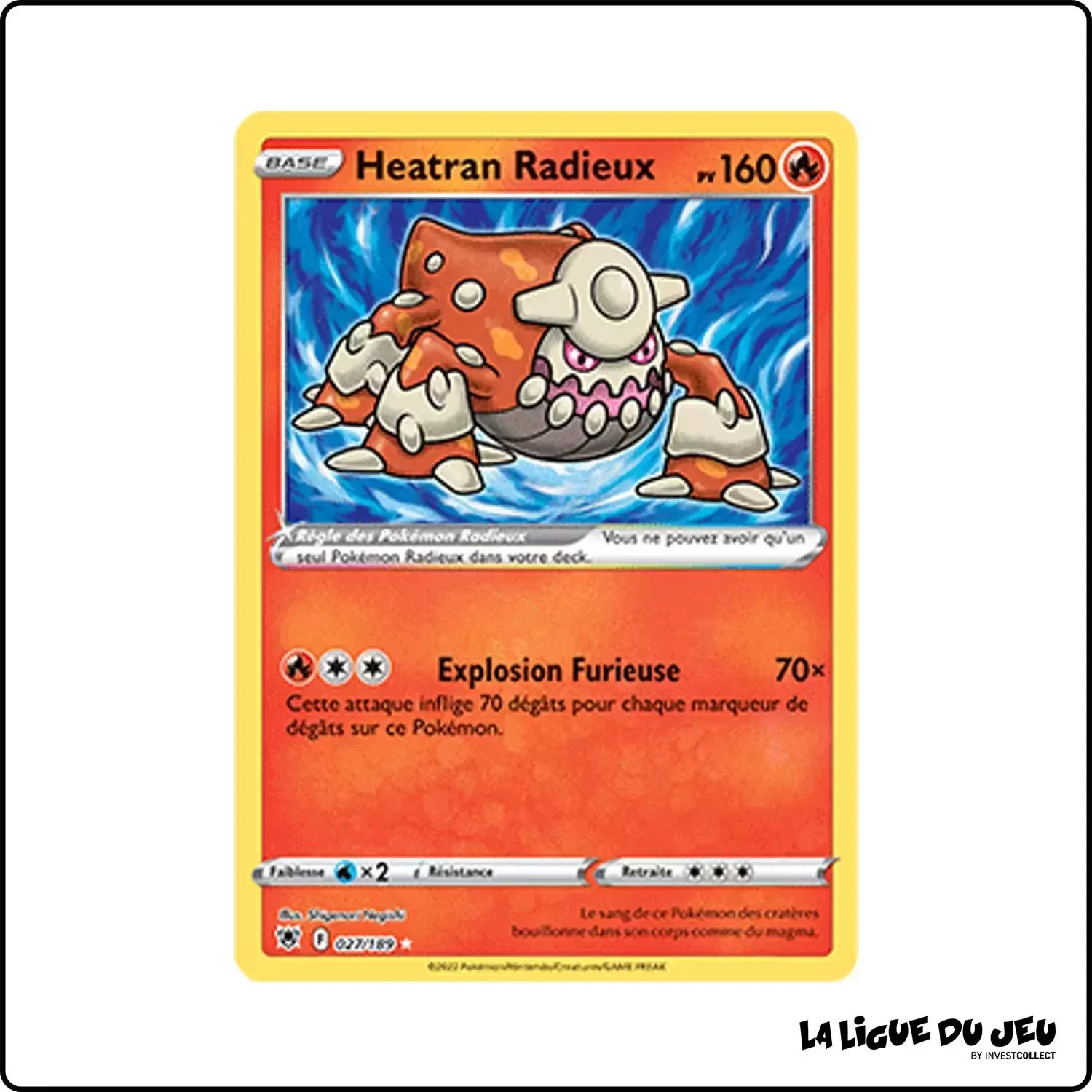 Ultra - Pokemon - Astres Radieux - Heatran Radieux 27/189