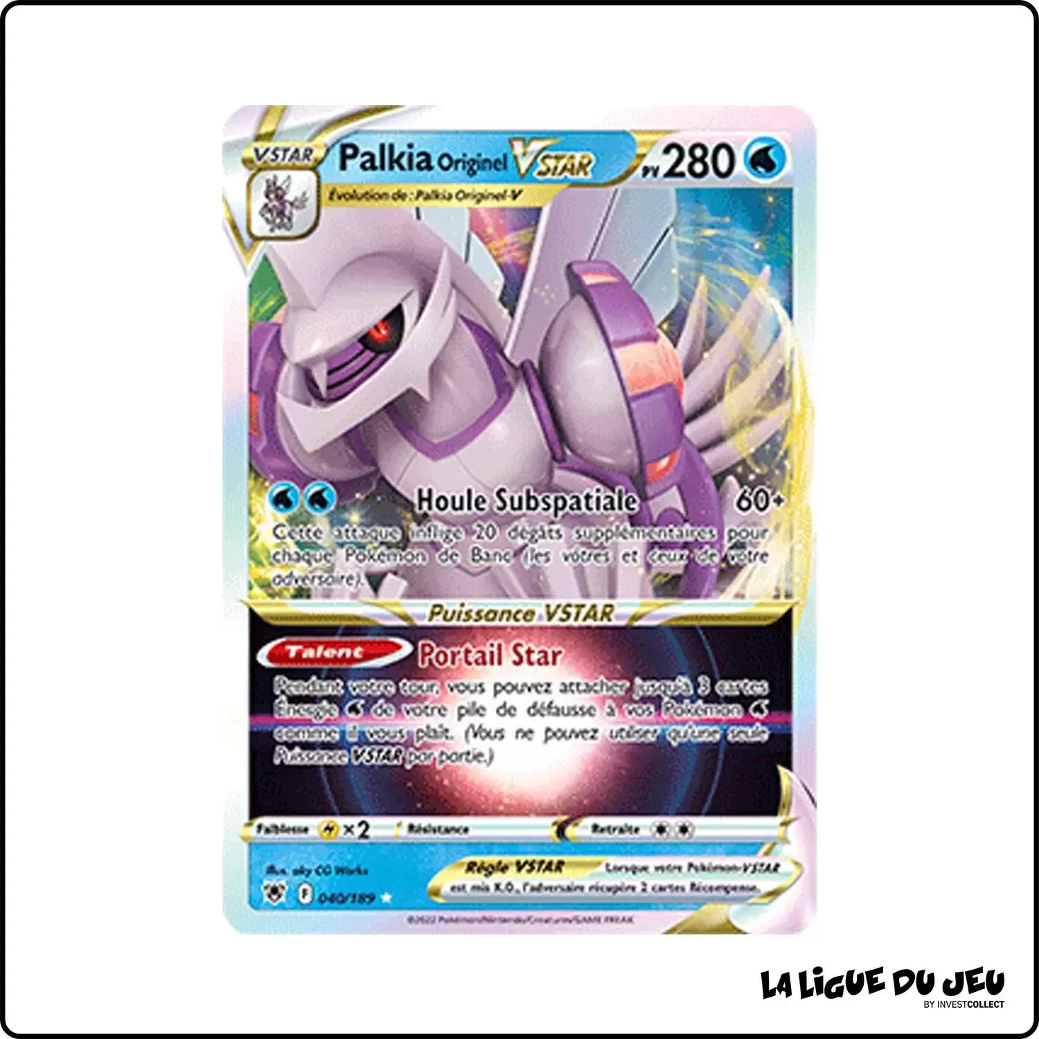 Ultra - Pokemon - Astres Radieux - Palkia Originel-VSTAR 40/189