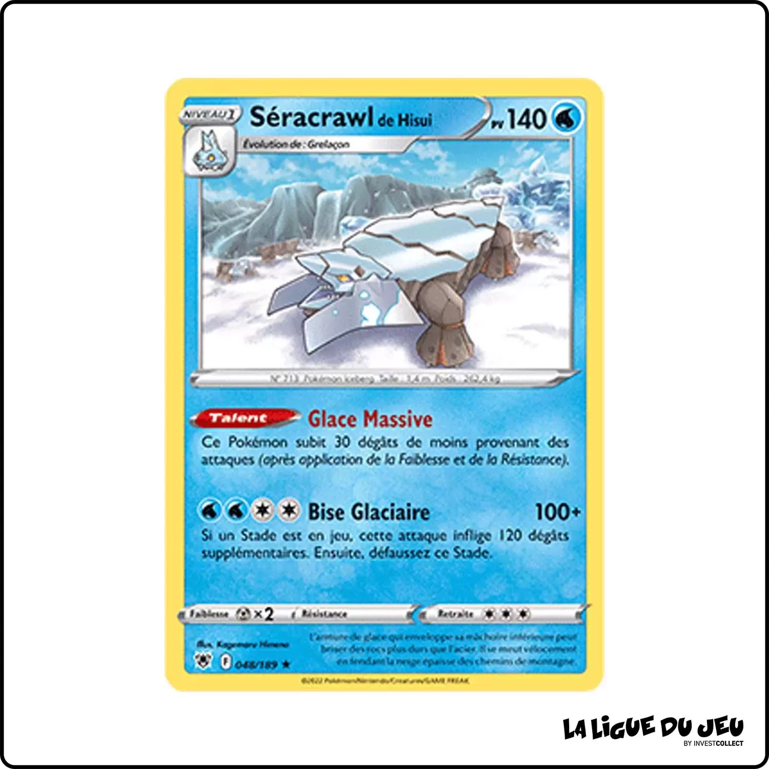 Rare - Pokemon - Astres Radieux - Séracrawl de Hisui 48/189