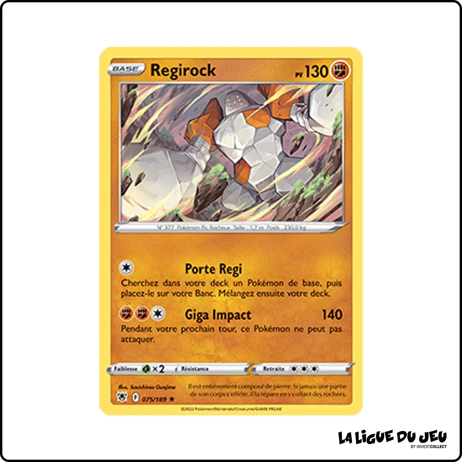 Rare - Pokemon - Astres Radieux - Regirock 75/189