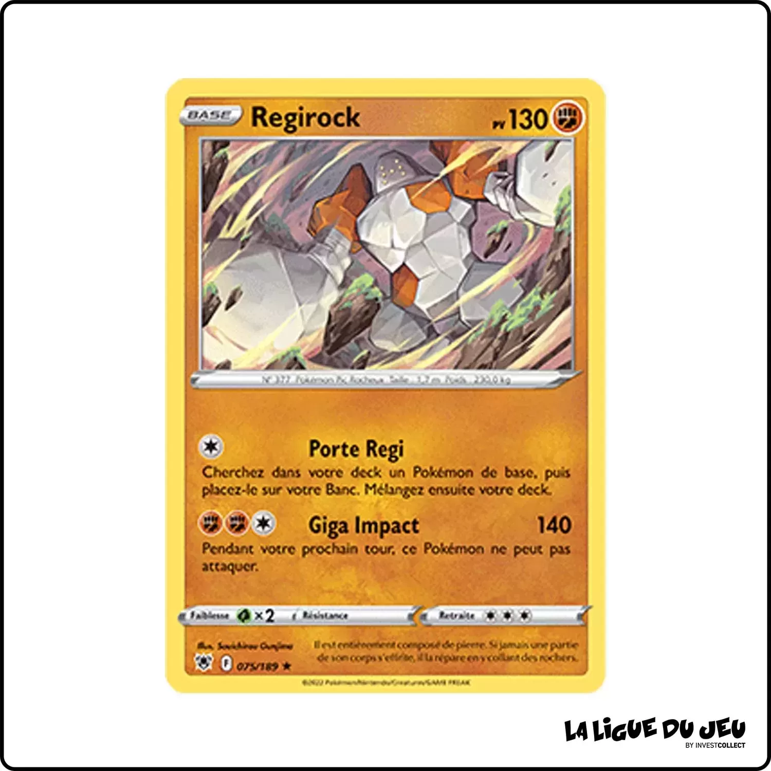 Rare - Pokemon - Astres Radieux - Regirock 75/189