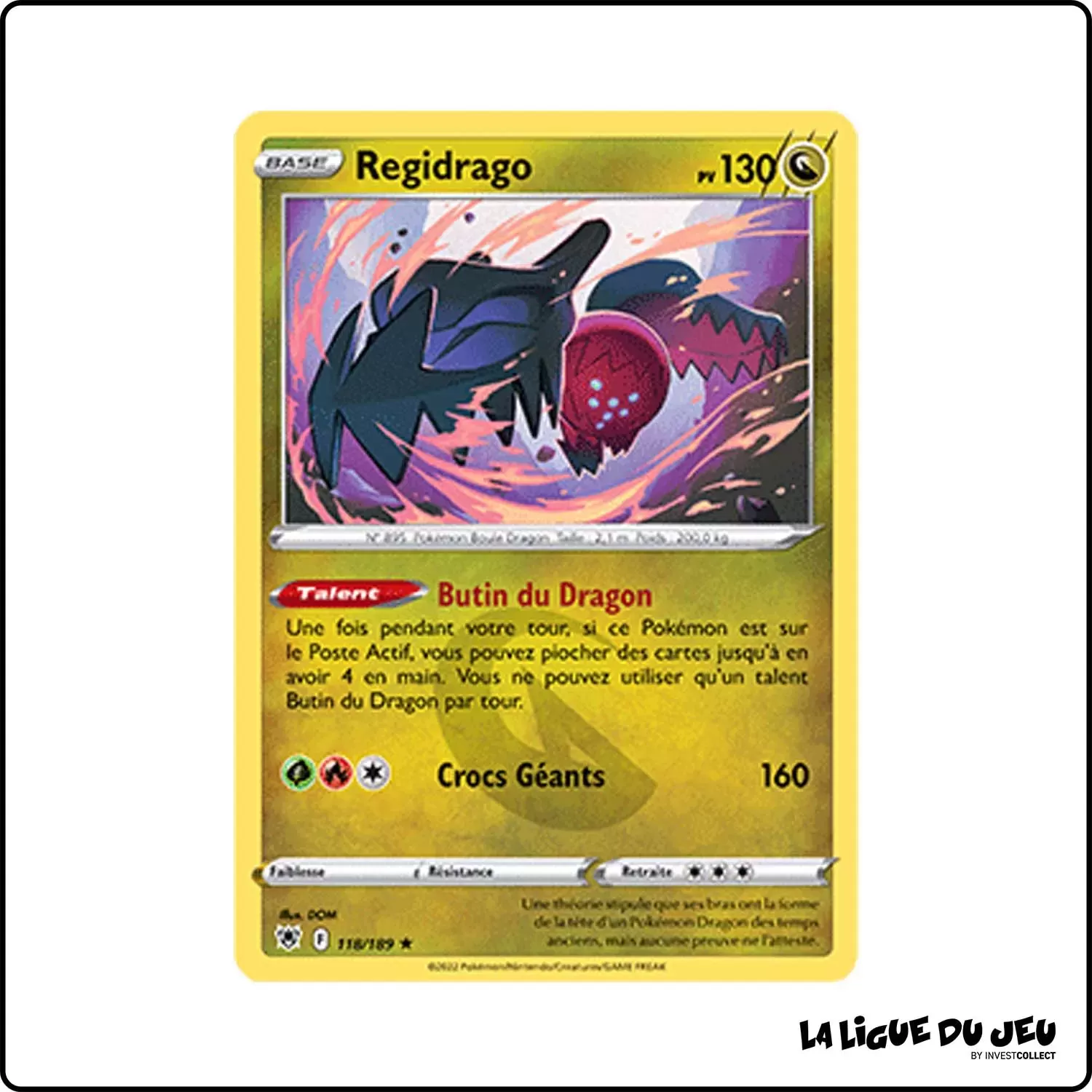 Rare - Pokemon - Astres Radieux - Regidrago 118/189