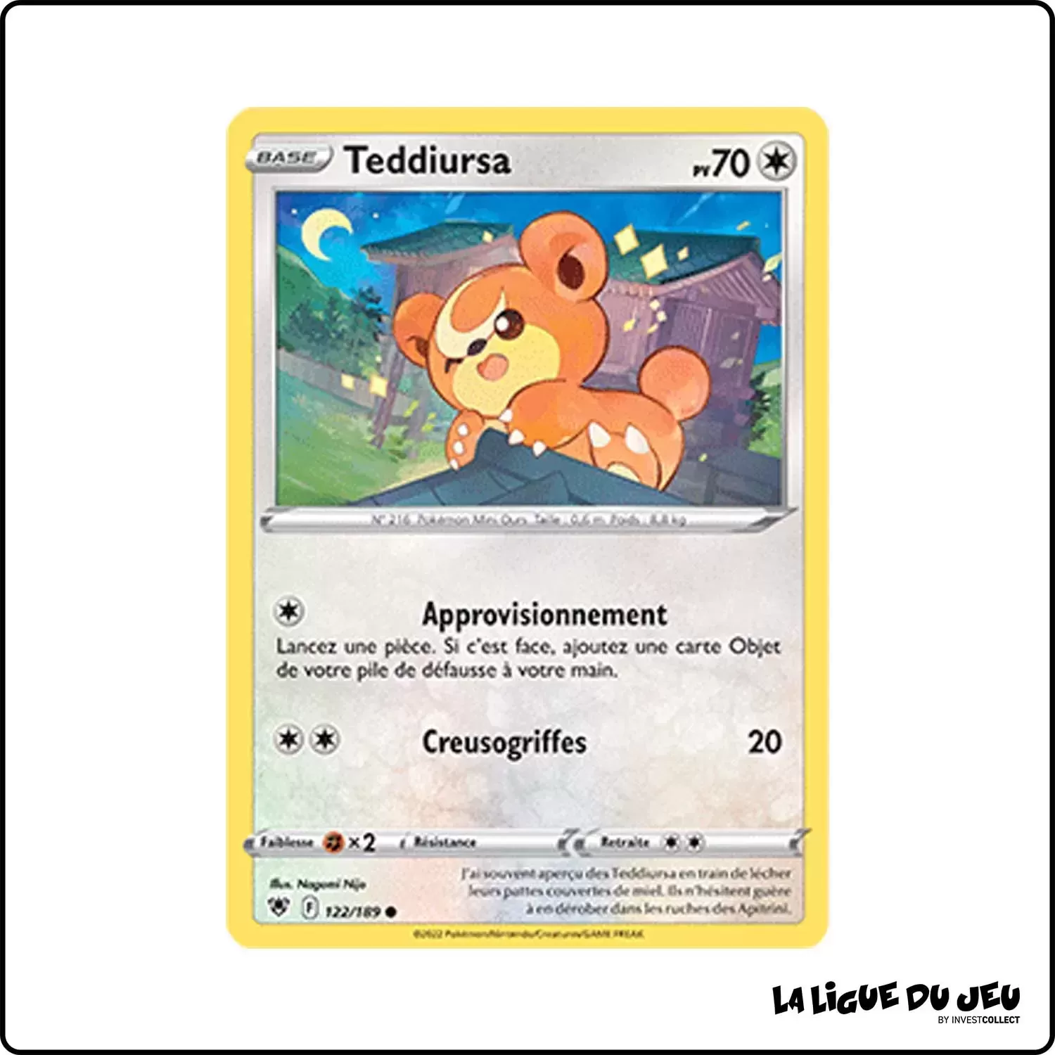 Commune - Pokemon - Astres Radieux - Teddiursa 122/189