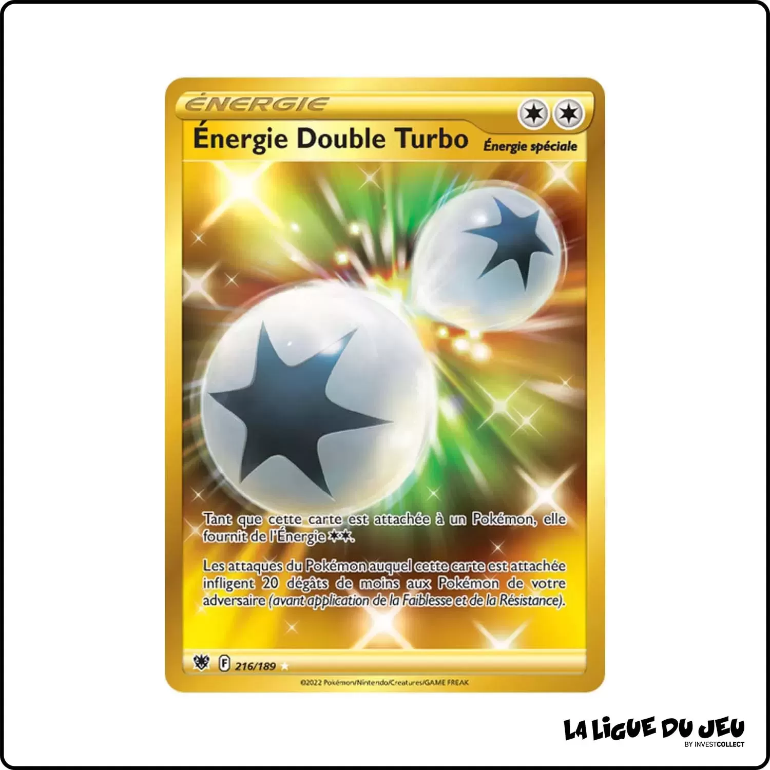 Secrete - Pokemon - Astres Radieux - Énergie Double Turbo 216/189