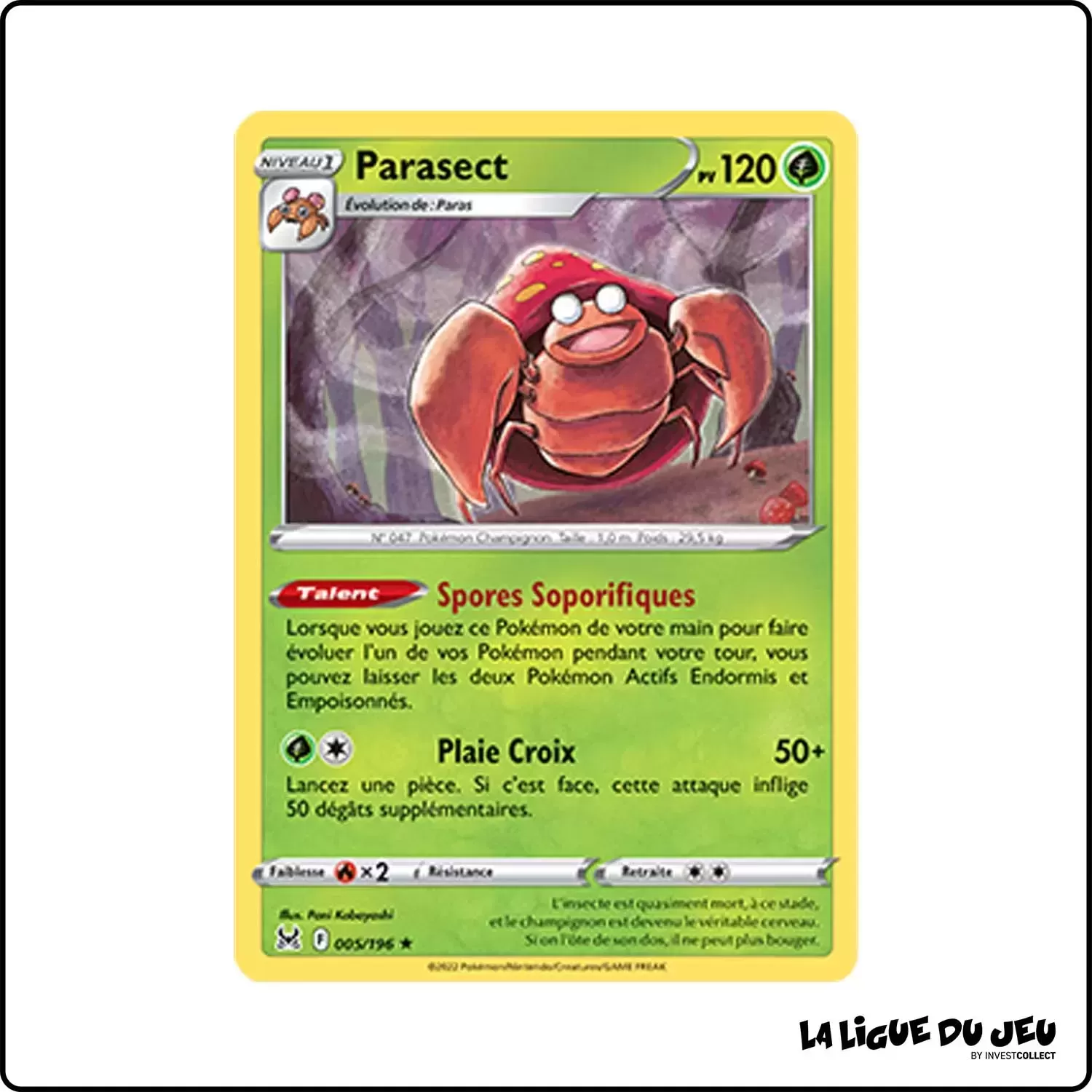 Rare - Pokemon - Origine Perdue - Parasect 5/196