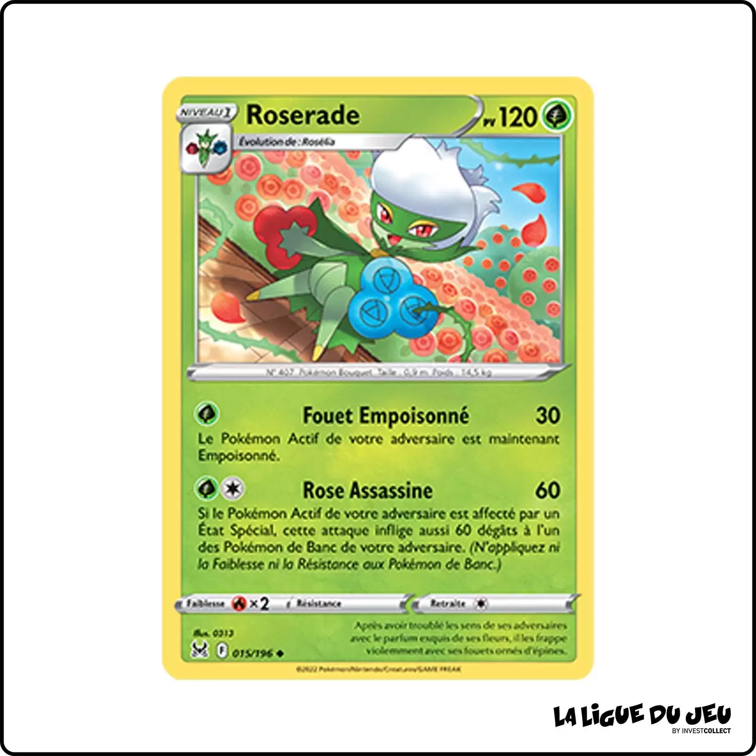 Peu commune - Pokemon - Origine Perdue - Roserade 15/196