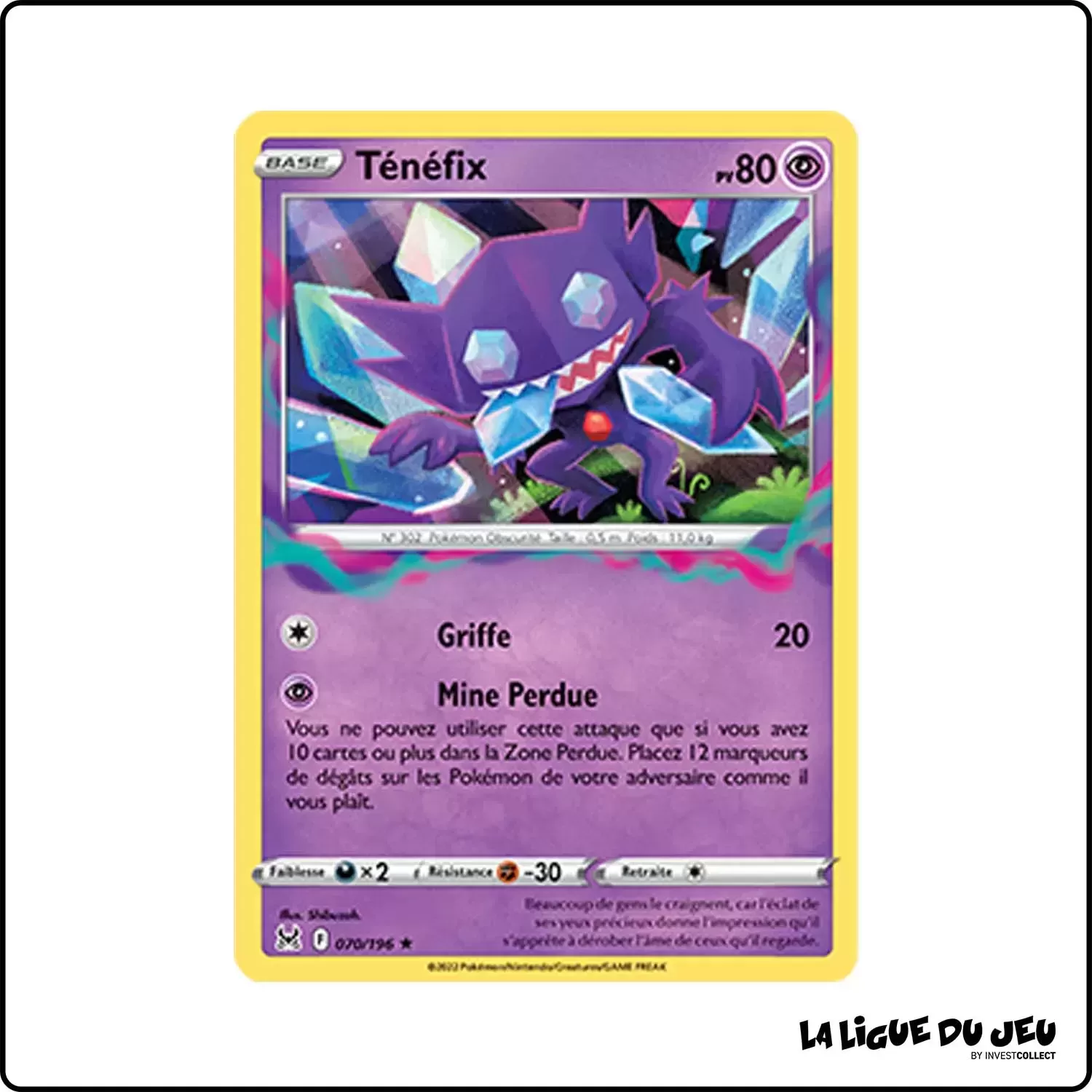 Holo - Pokemon - Origine Perdue - Ténéfix 70/196