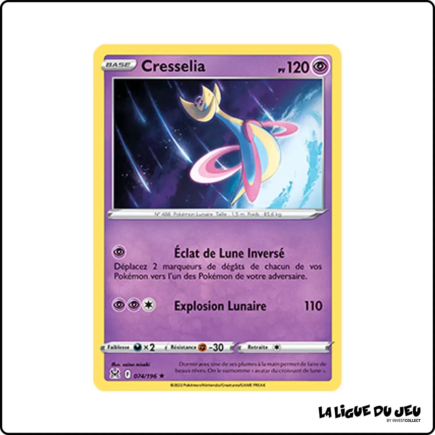 Holo - Pokemon - Origine Perdue - Cresselia 74/196